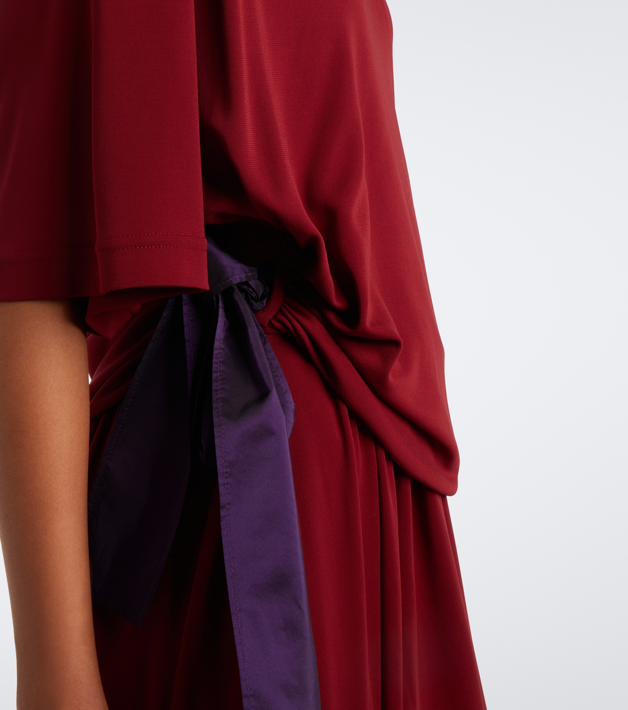 Balenciaga Balenciaga Bow-detail jersey T-shirt dress