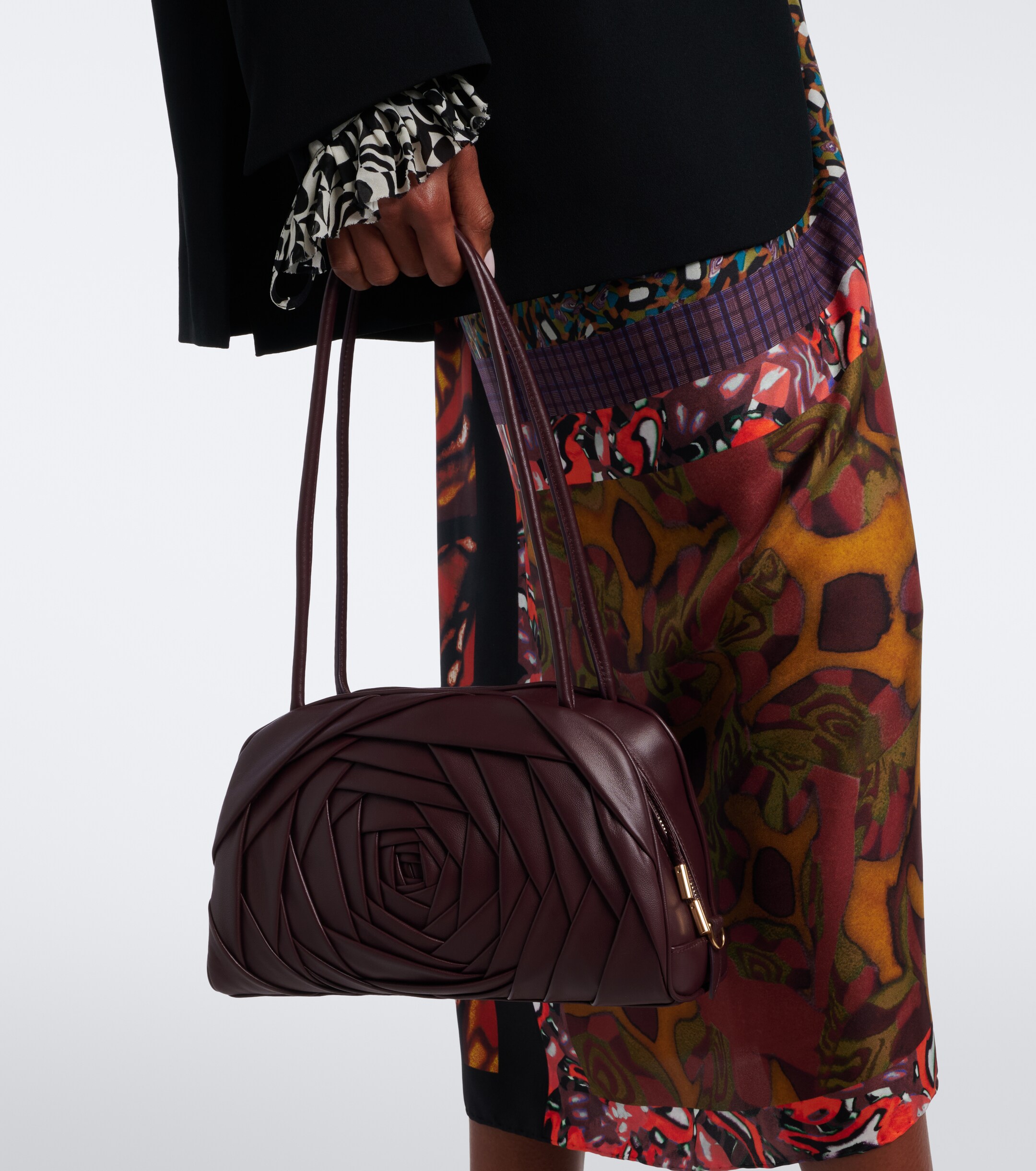 ROGER VIVIER Roseline leather shoulder bag