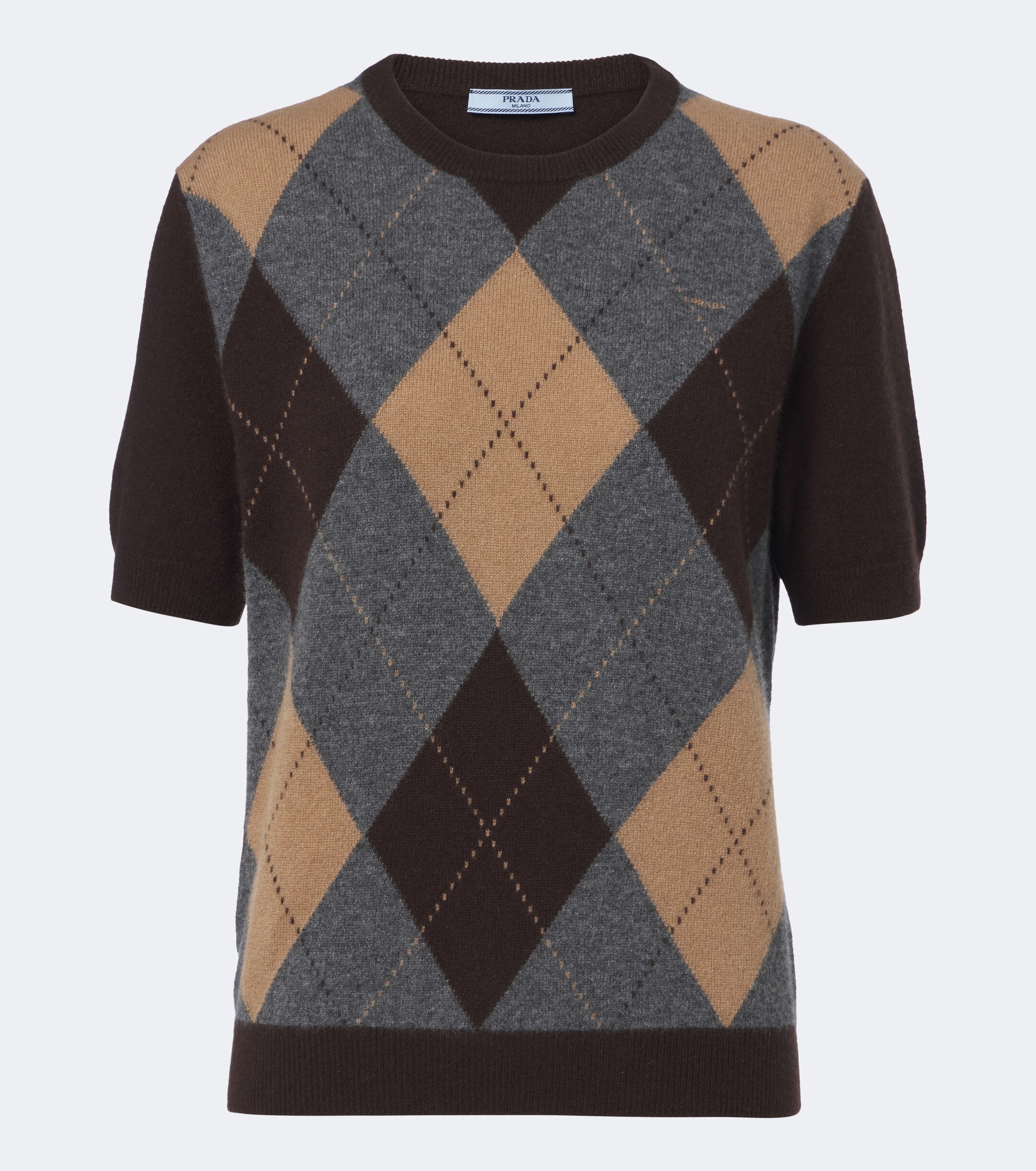 Prada Prada Argyle cashmere sweater
