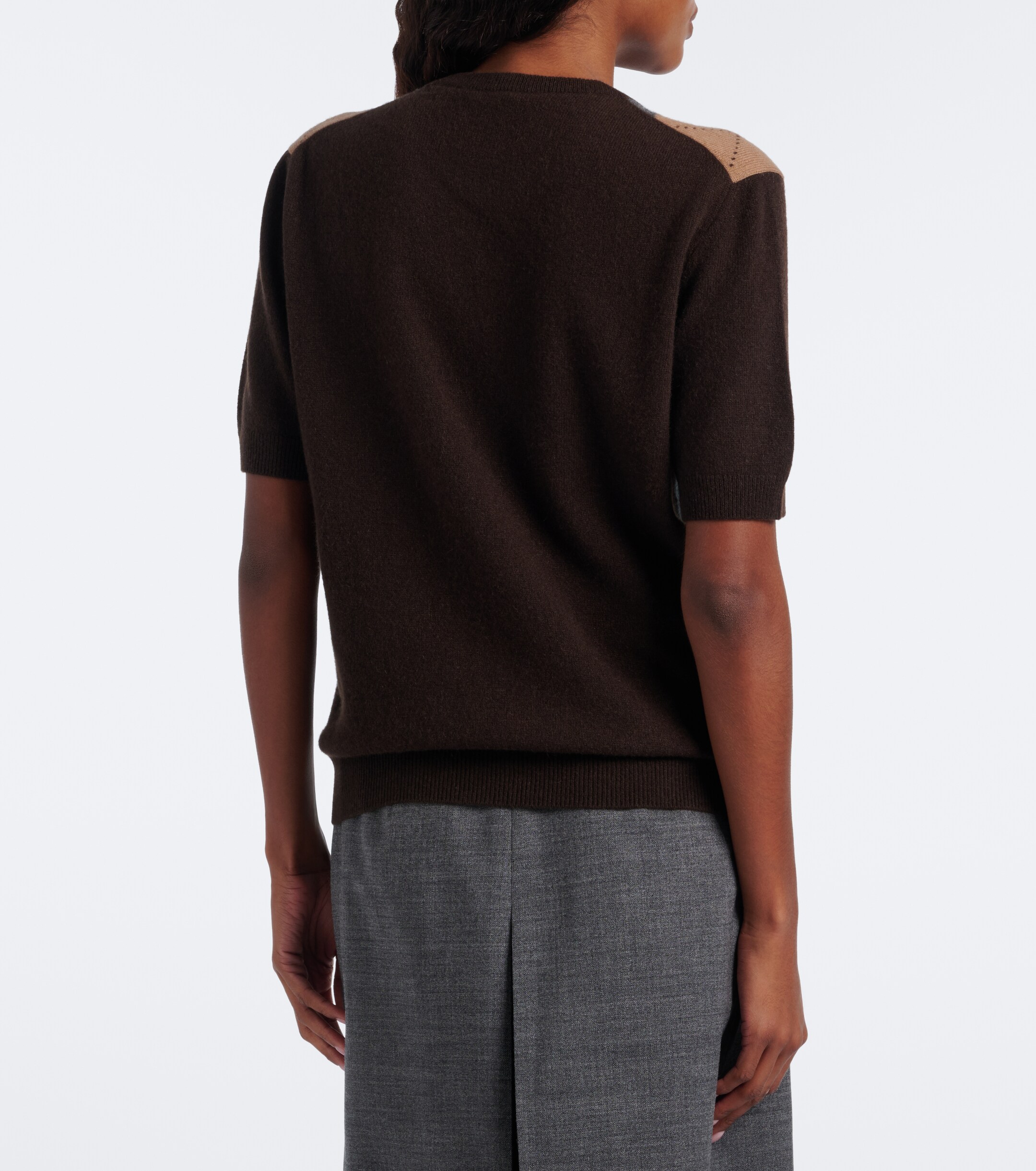 Prada Prada Argyle cashmere sweater