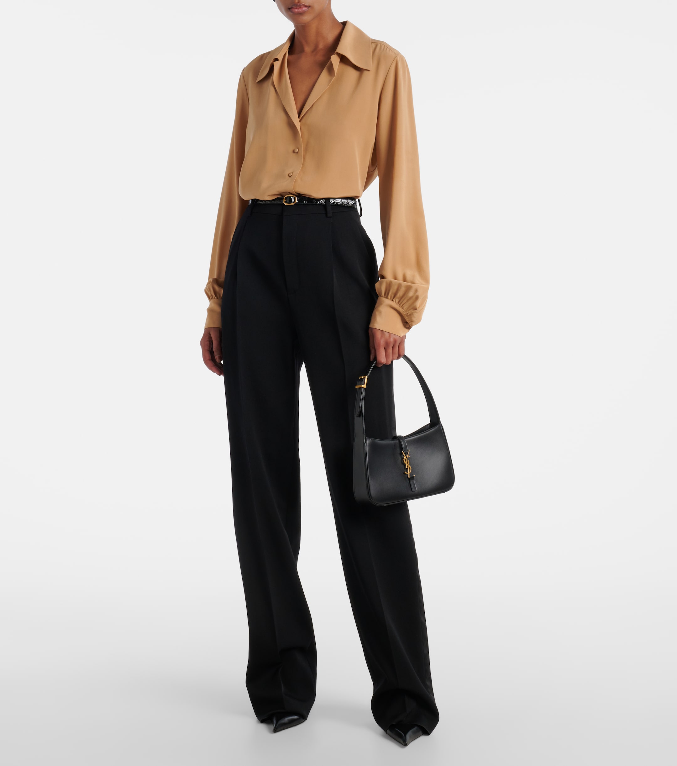 Saint Laurent Le 5 à 7 leather shoulder bag