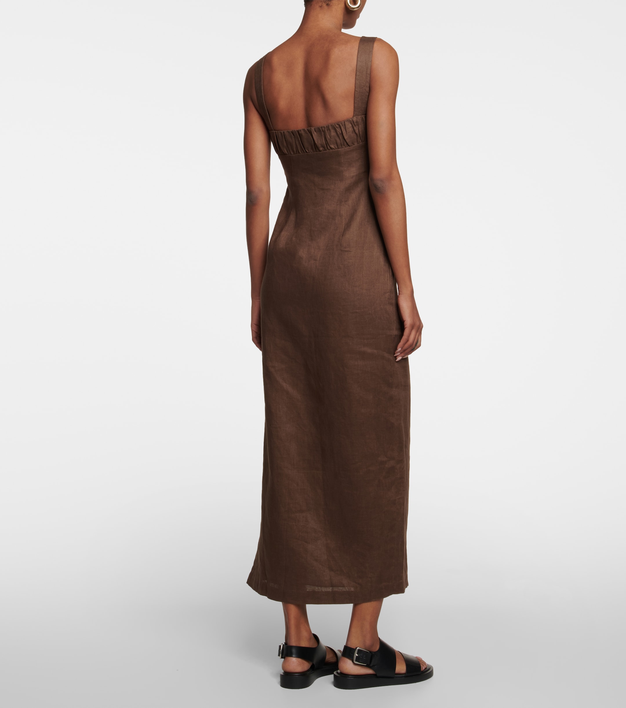 SIR. Bettina linen midi dress