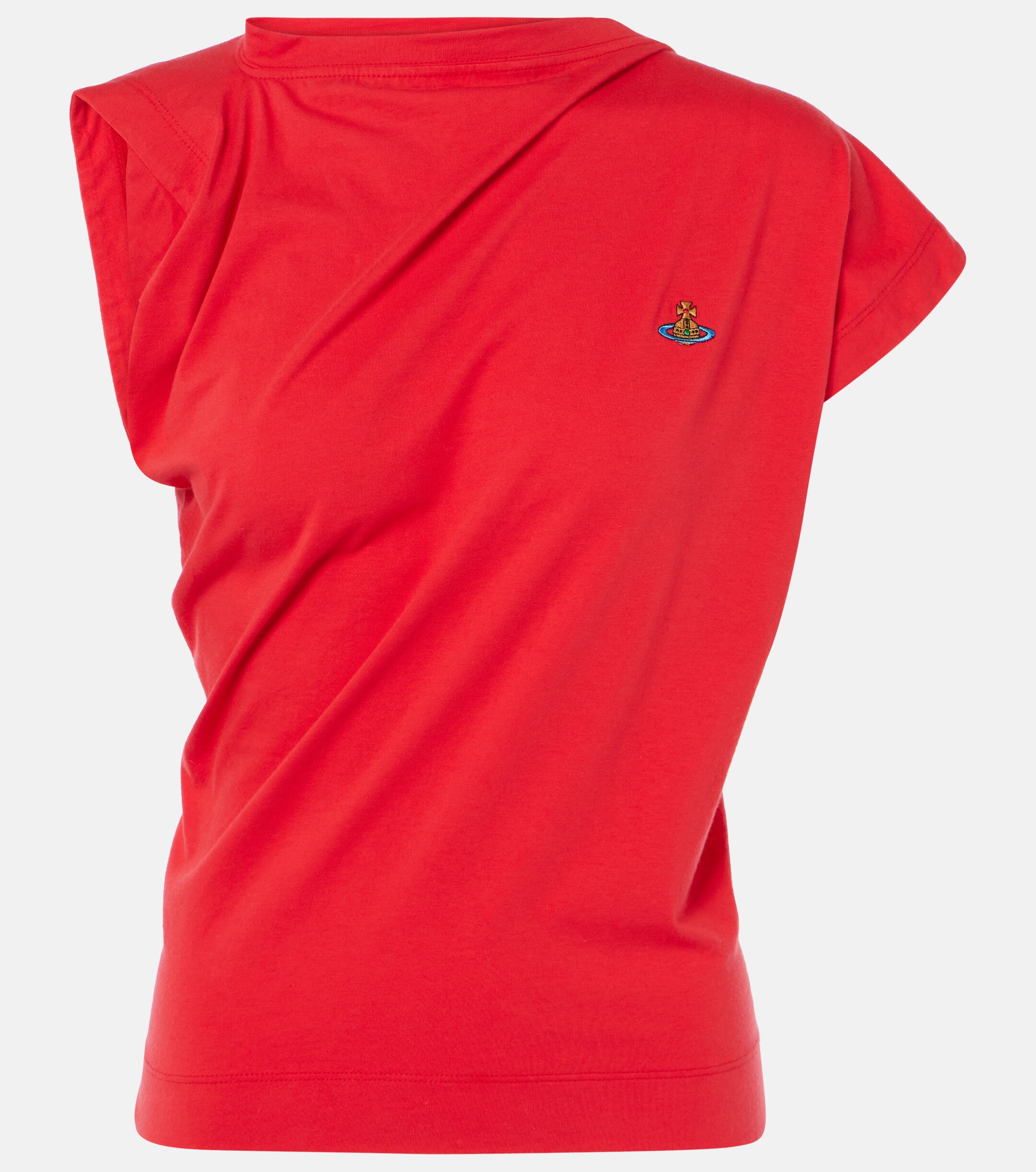 Vivienne Westwood Hebo Orb draped cotton top