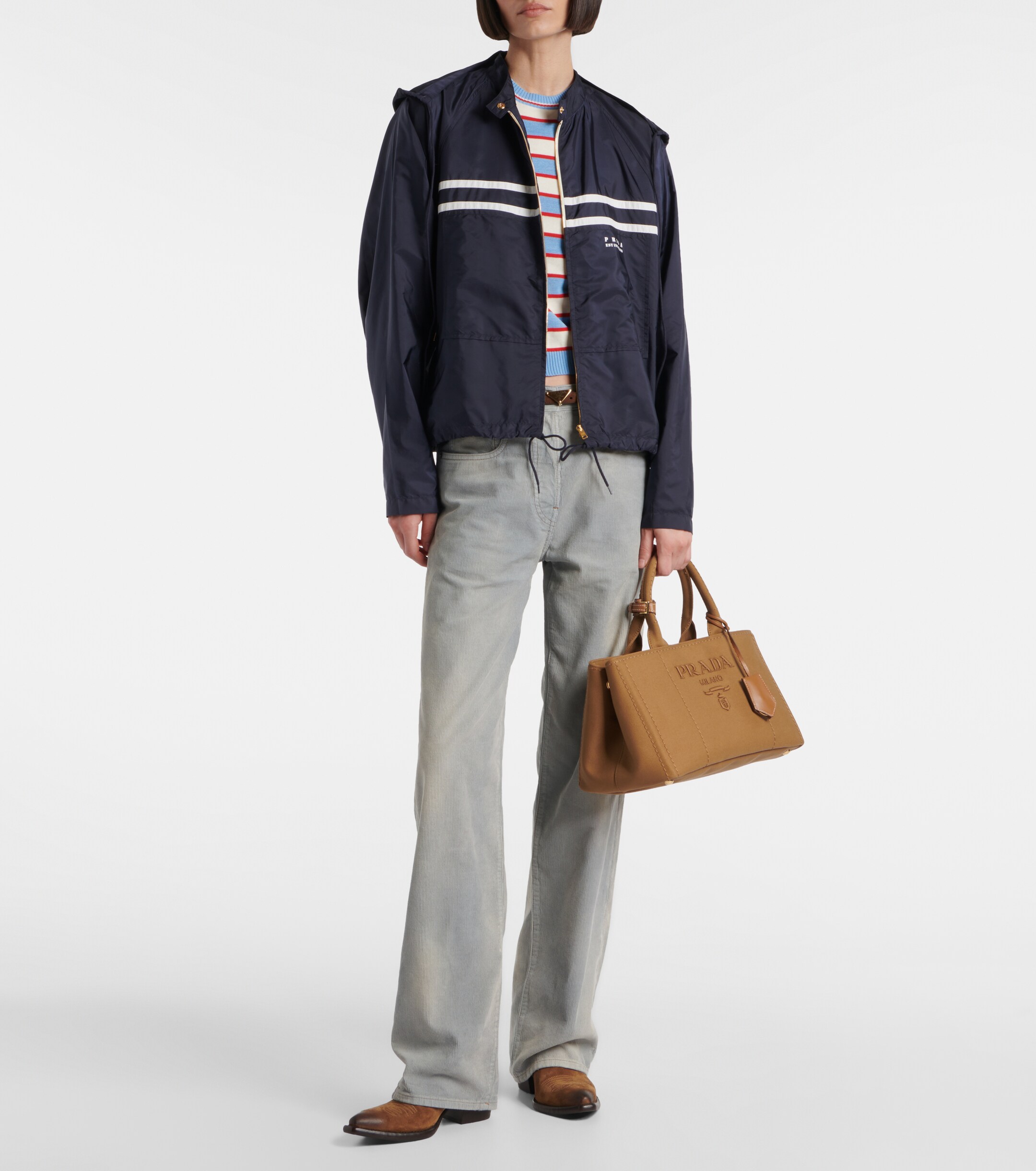 Prada Prada Jardinière Medium canvas tote bag