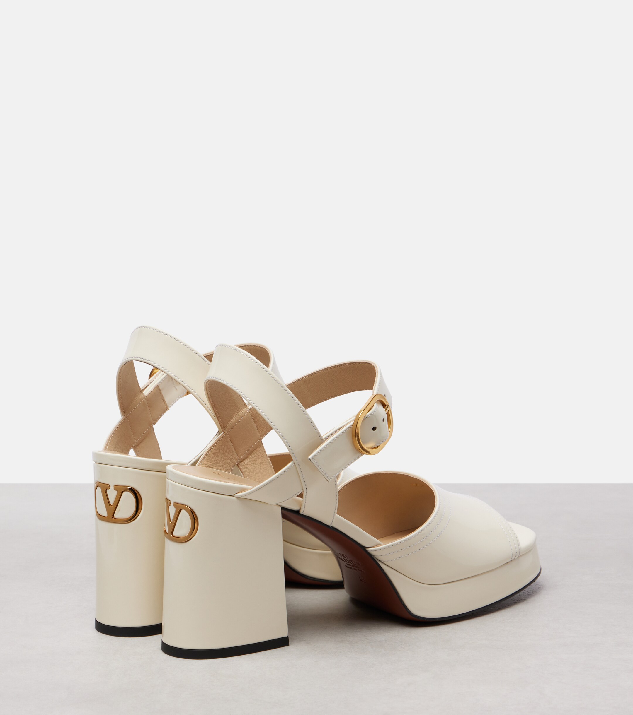 Valentino Garavani Fawcette 100 leather platform sandals thumbnail