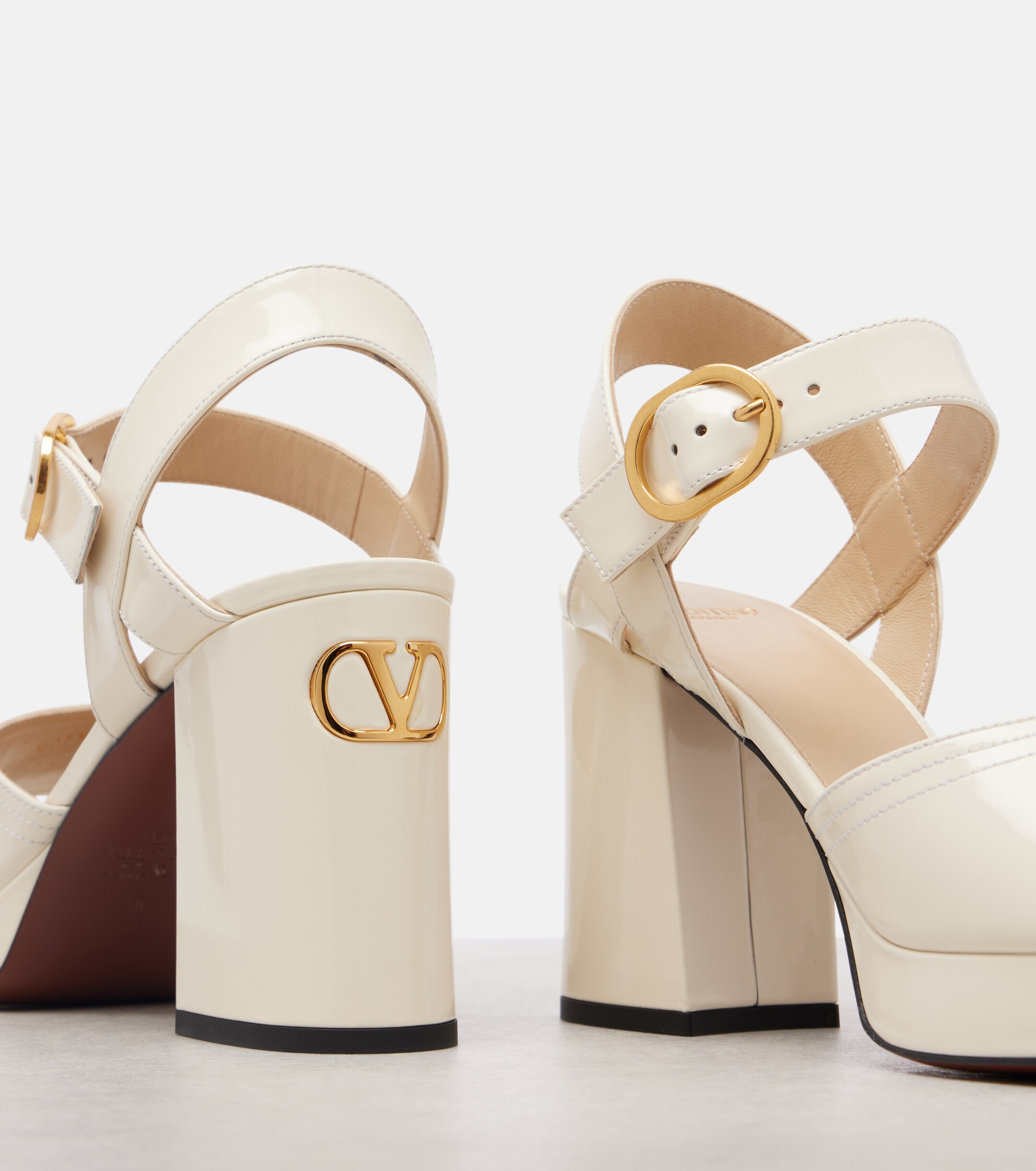 Valentino Garavani Fawcette 100 leather platform sandals thumbnail