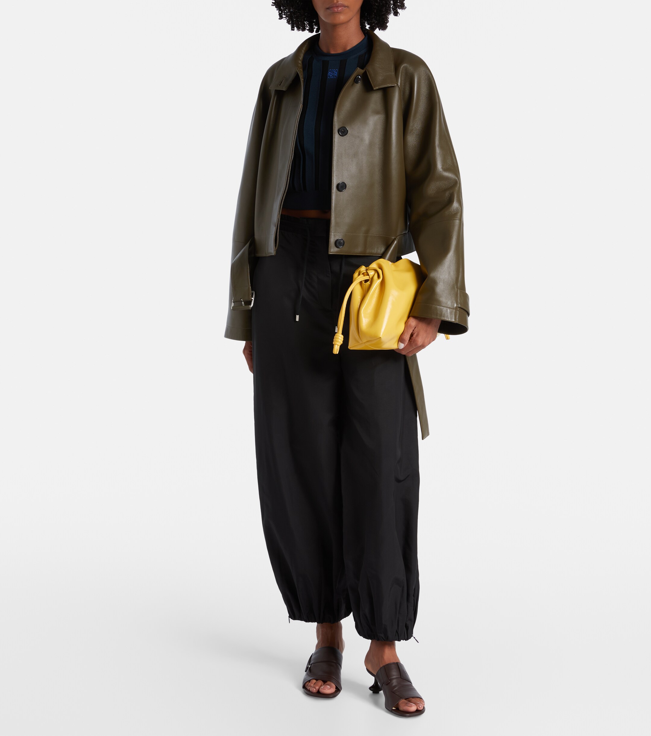 Loewe Flamenco Medium leather clutch