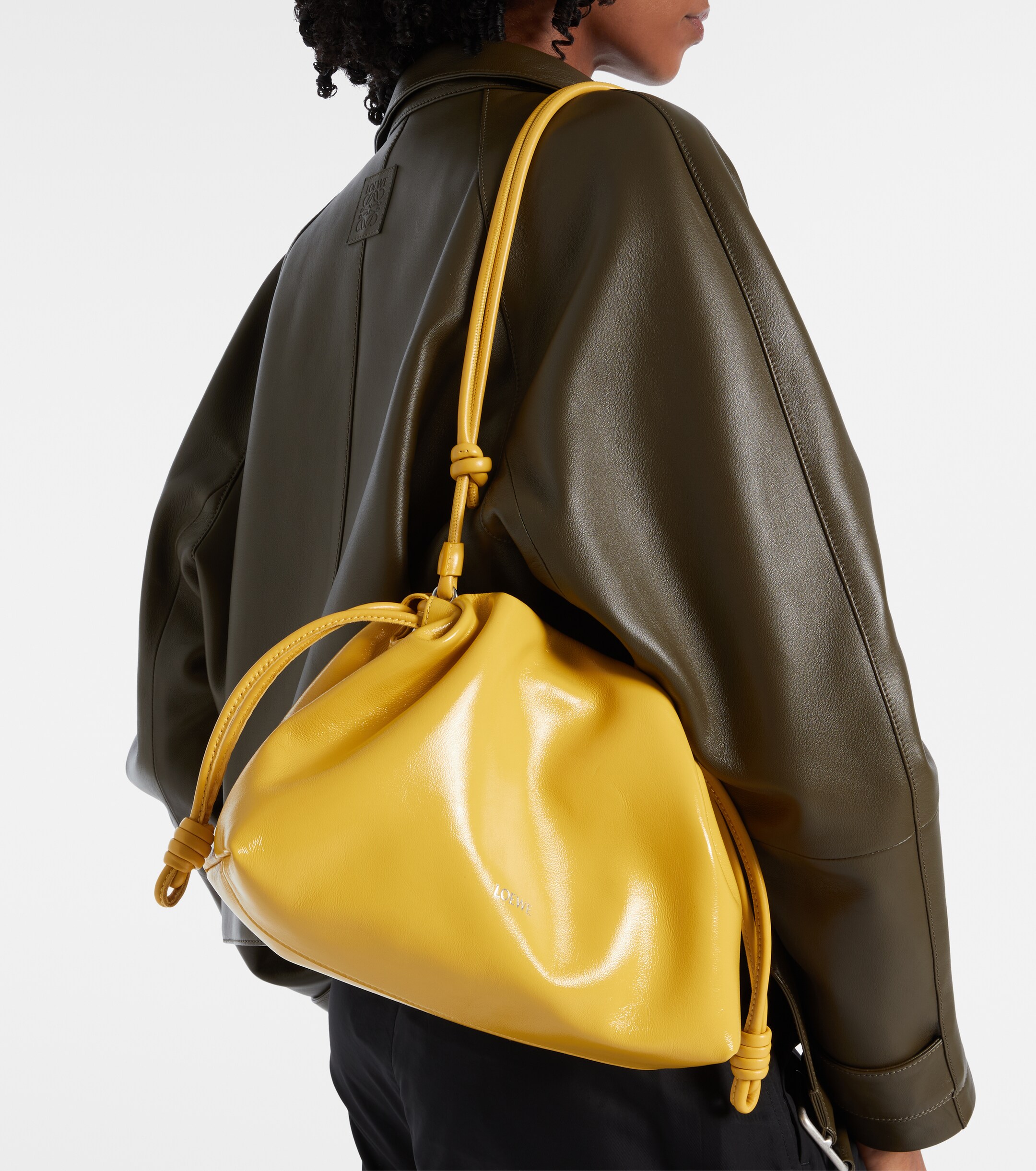 Loewe Flamenco Medium leather clutch
