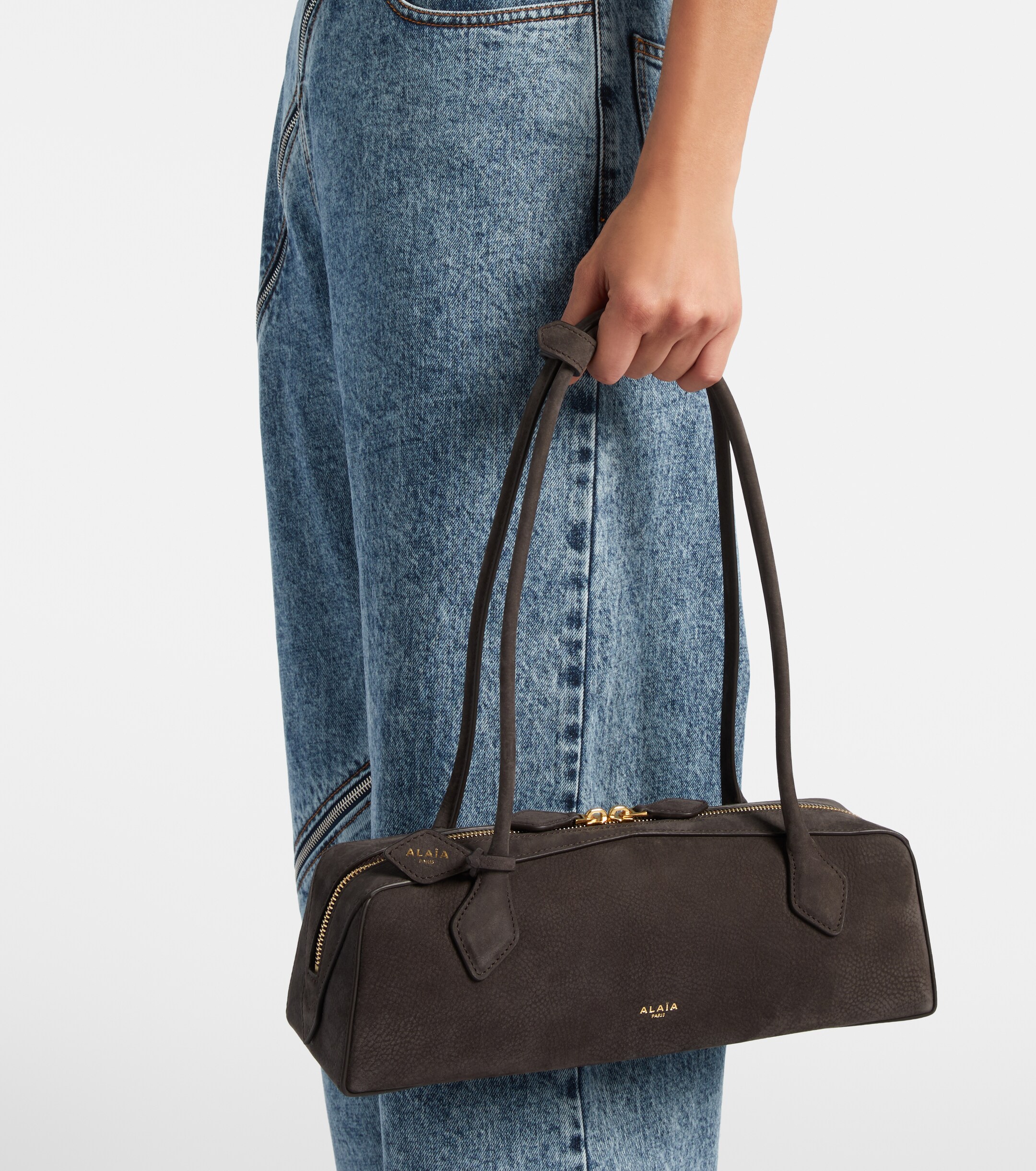 Alaïa Le Teckel Medium leather shoulder bag