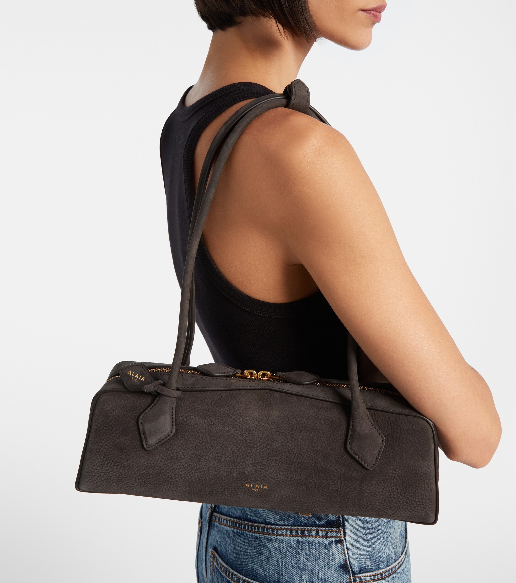 Alaïa Le Teckel Medium leather shoulder bag