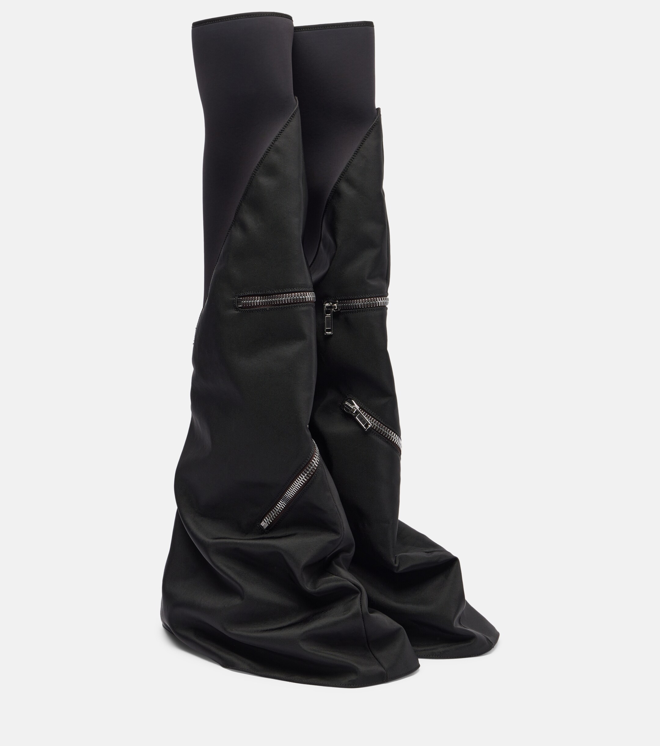 Rick Owens Zipper-detail over-the-knee boots