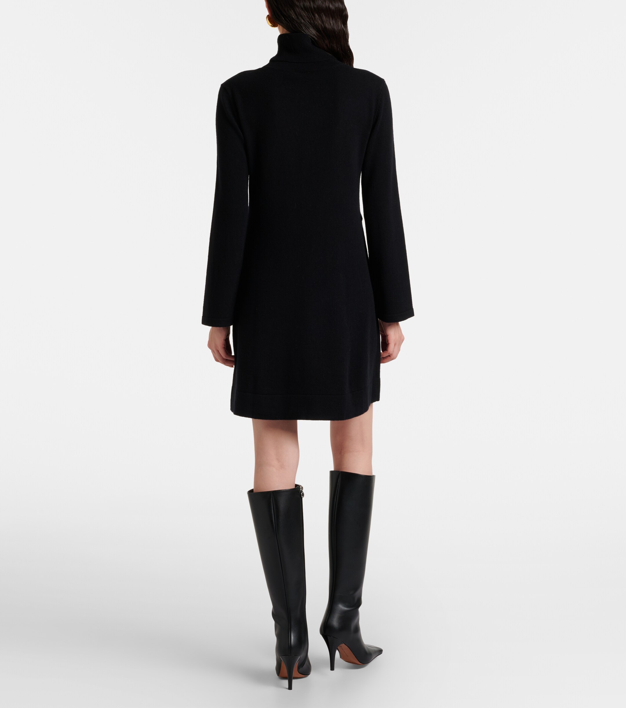 RIXO Elliette wool and cashmere minidress
