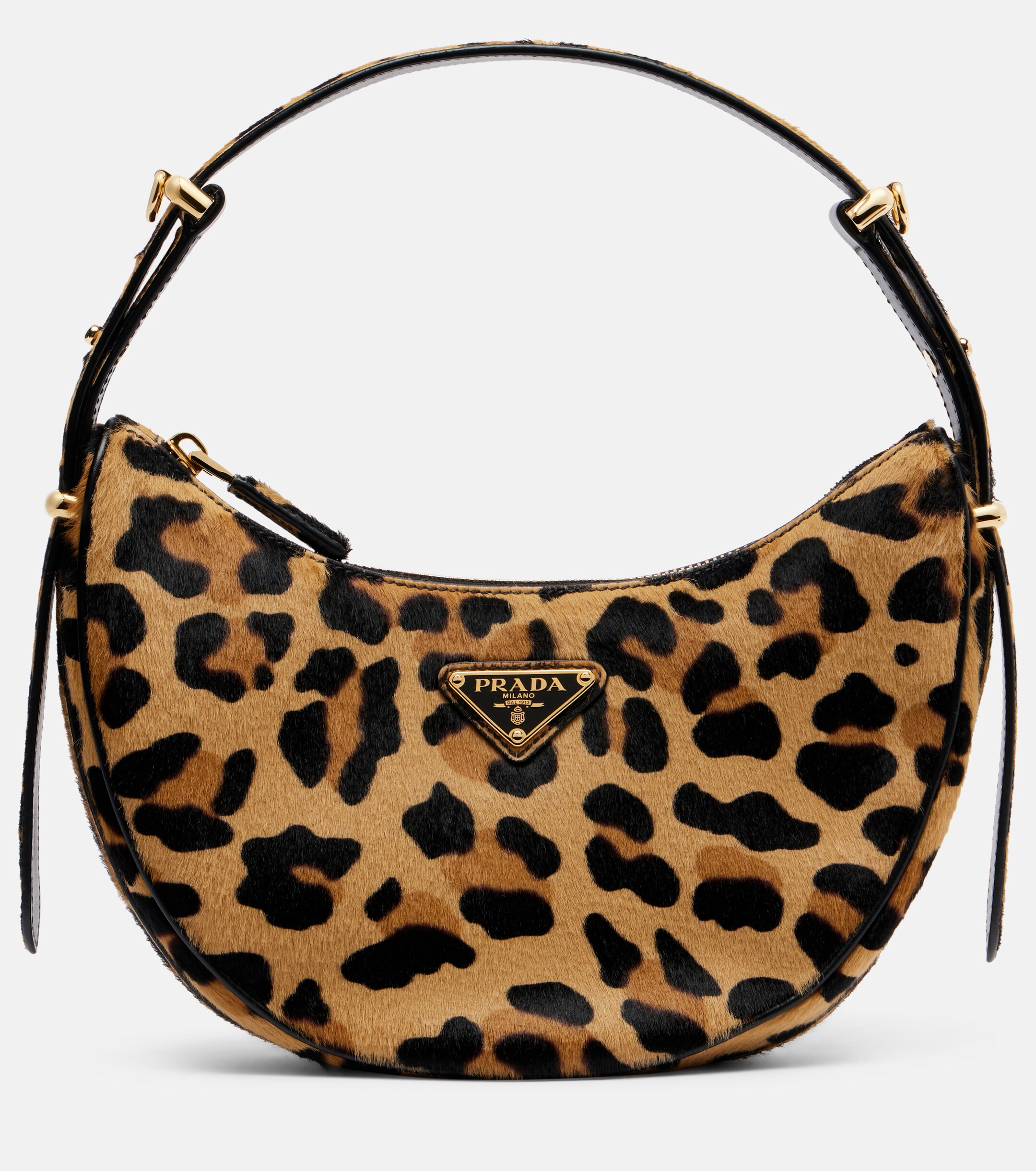 Prada Prada Arqué calf hair shoulder bag