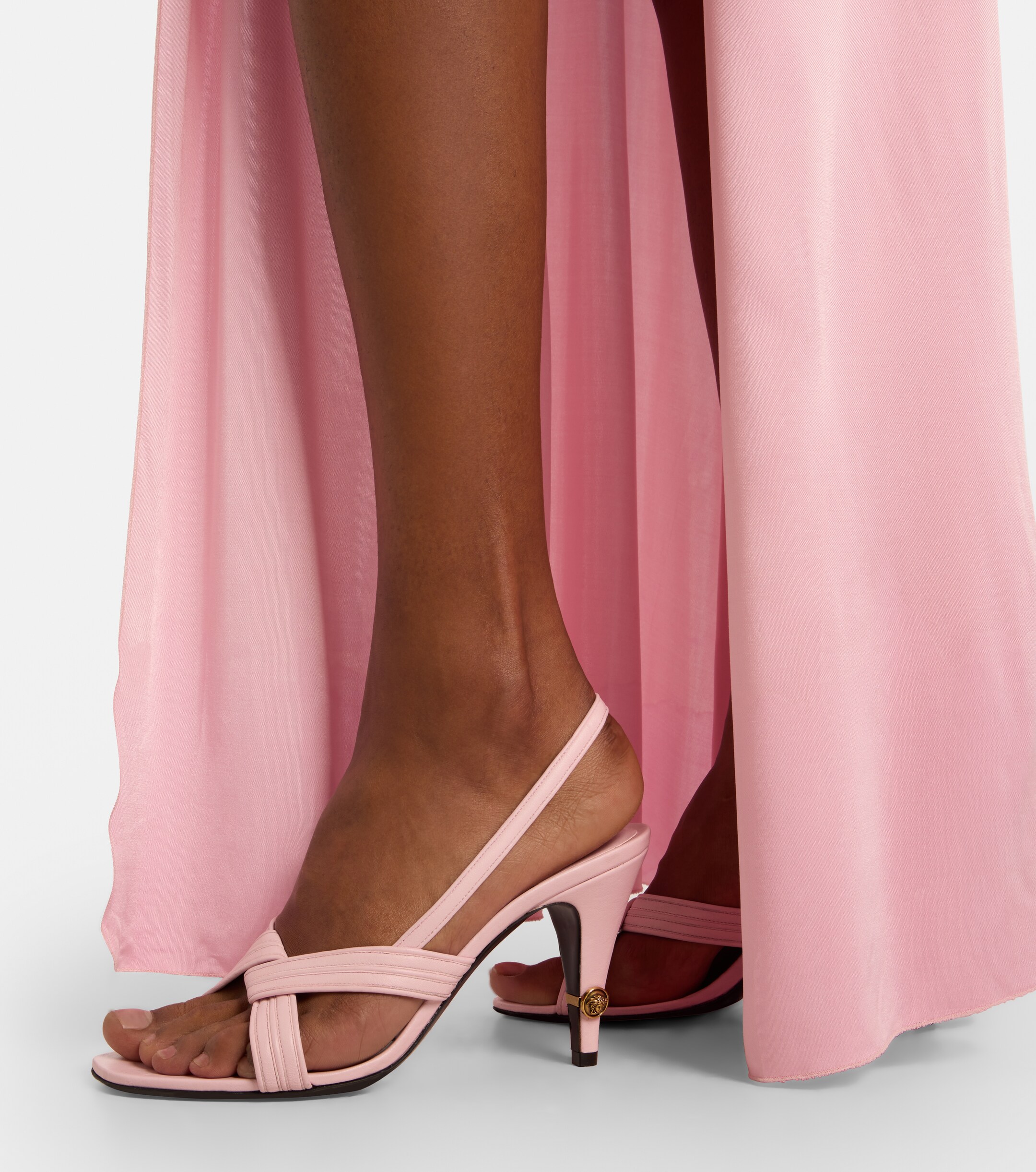 Versace Versace Gianni Medusa leather slingback sandals