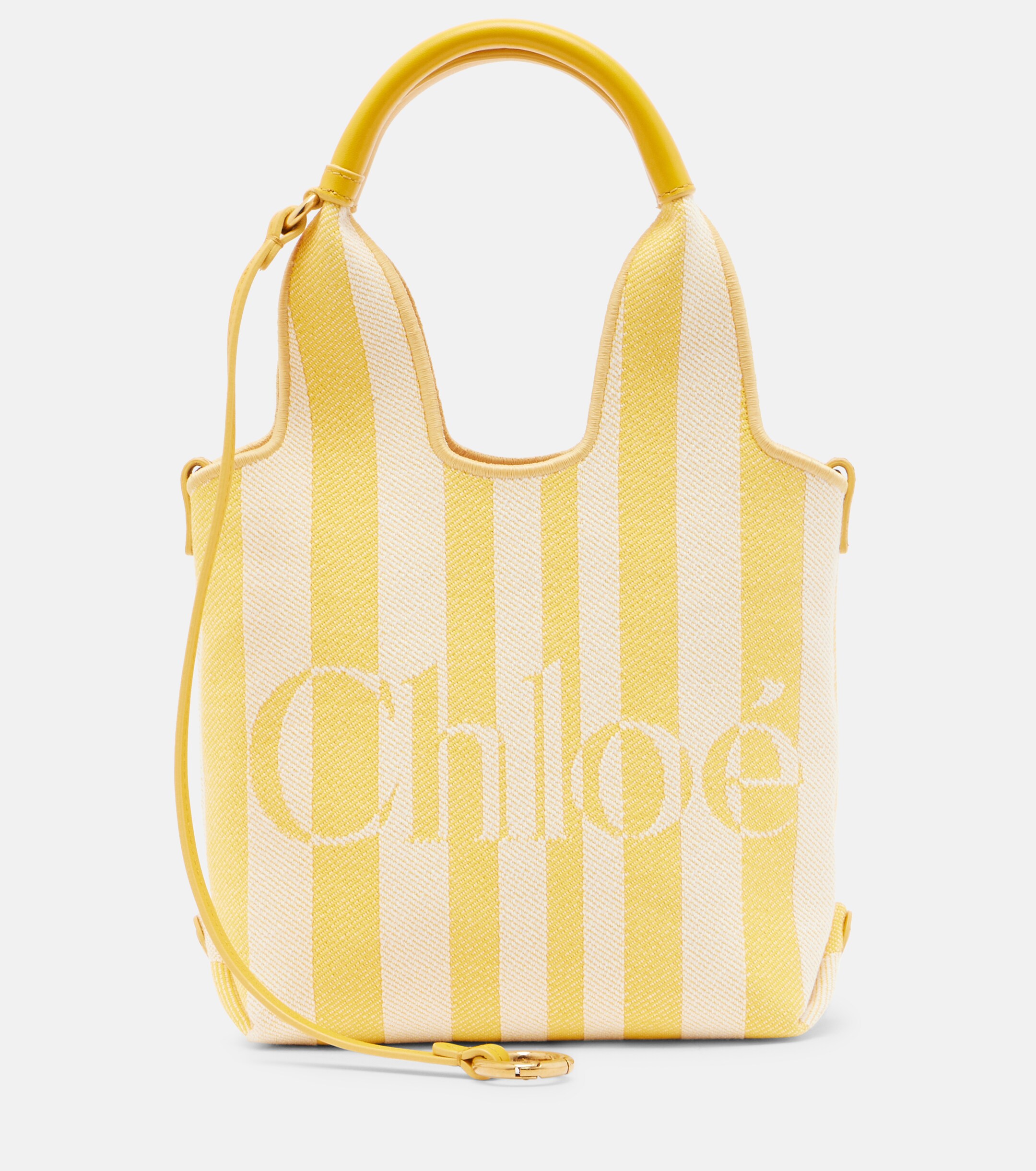 Chloé Chloé Stripy Mini jacquard top-handle bag