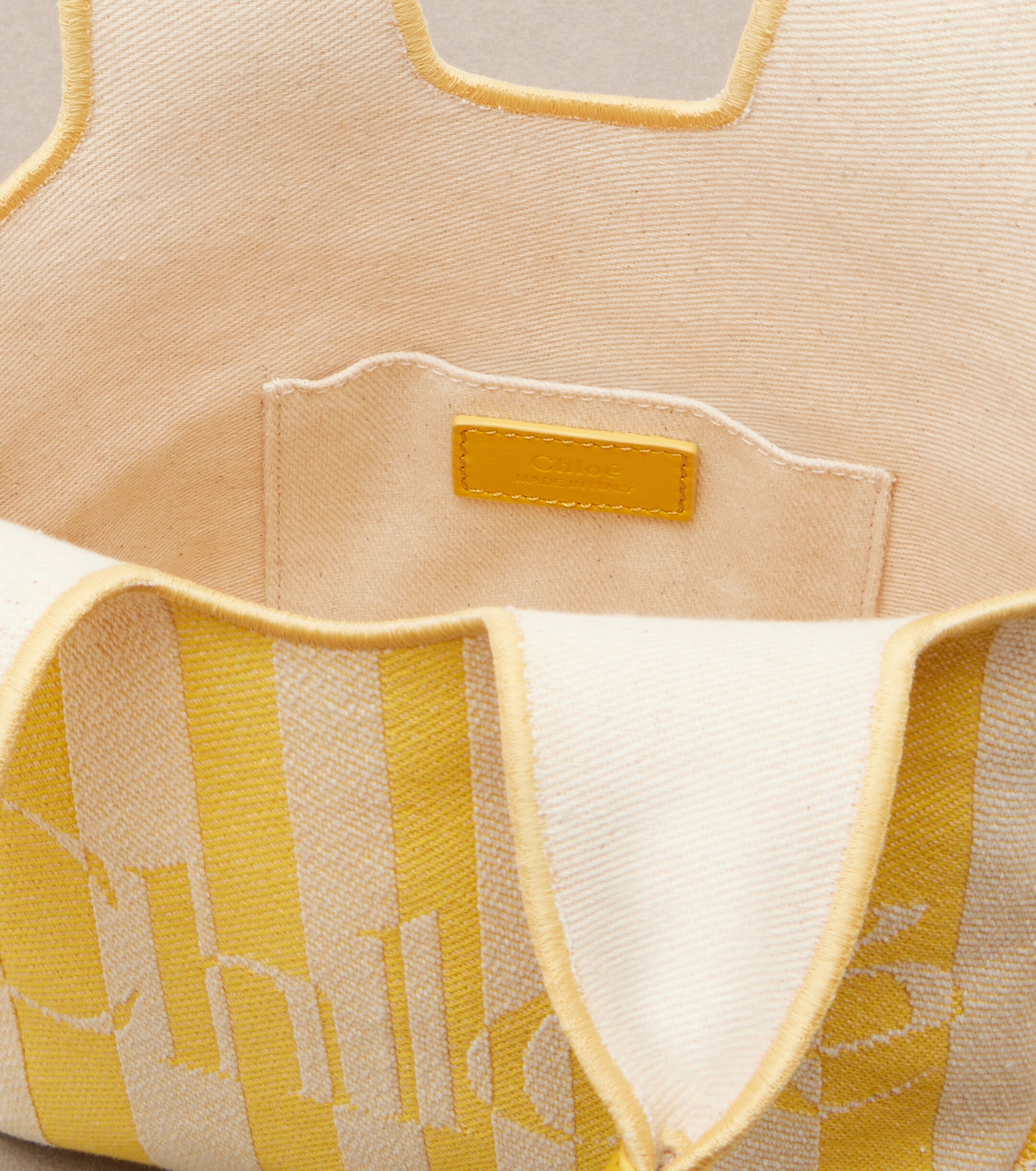 Chloé Chloé Stripy Mini jacquard top-handle bag