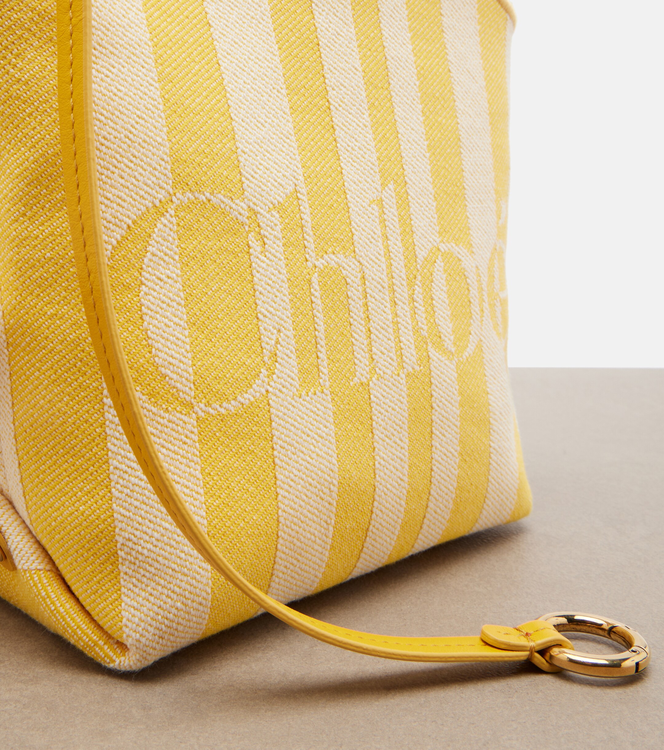 Chloé Chloé Stripy Mini jacquard top-handle bag