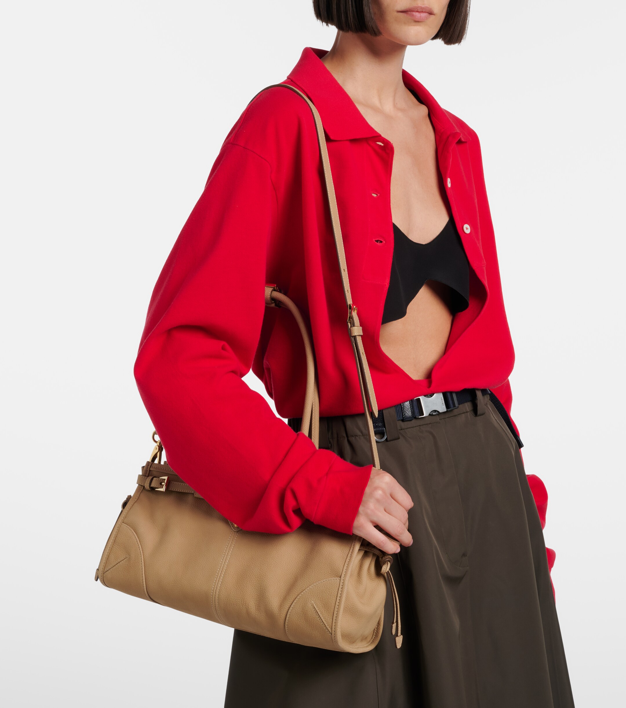 Prada Prada Bonnie Medium leather shoulder bag
