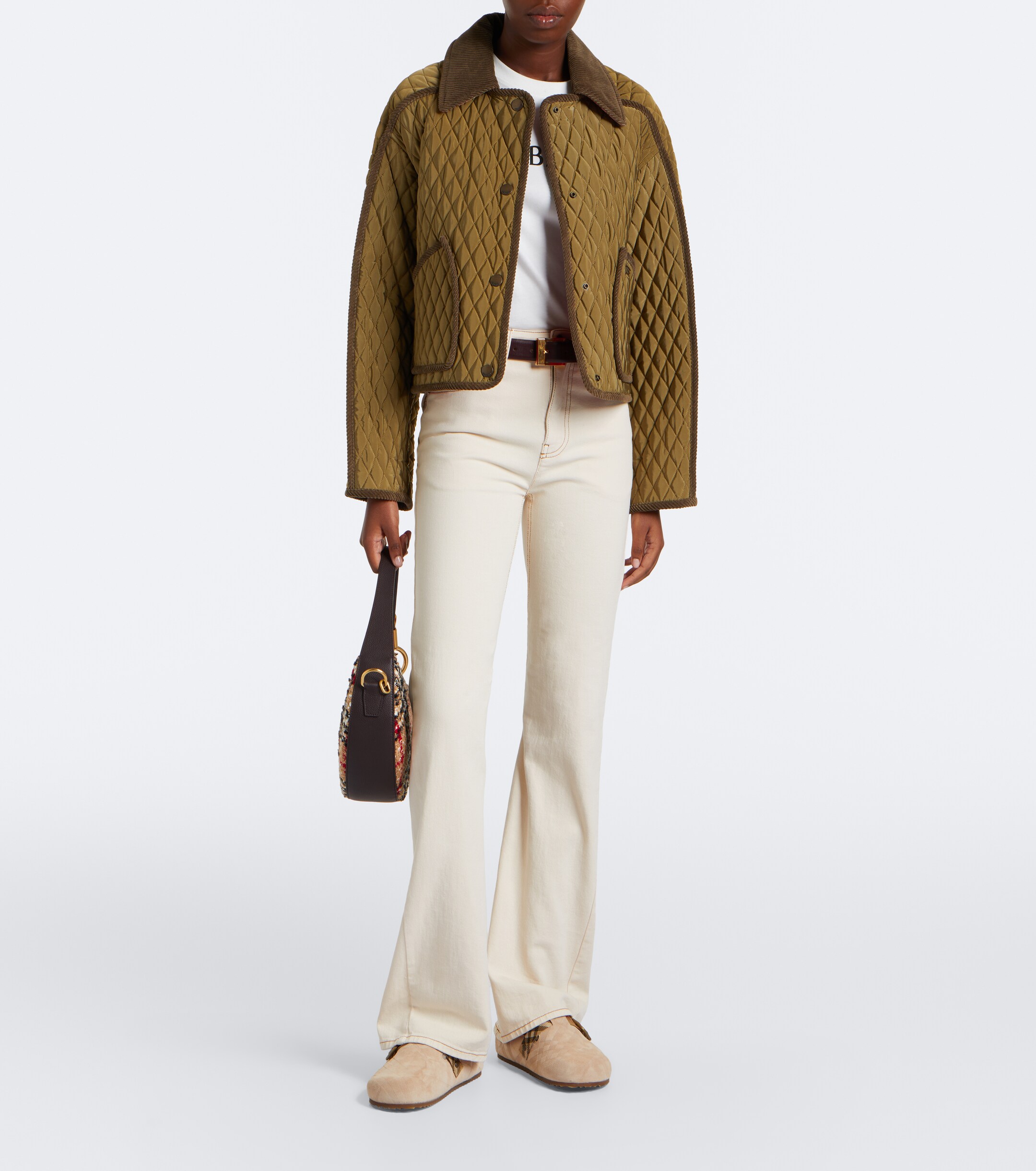 Burberry Burberry Urchin shearling-lined suede clogs