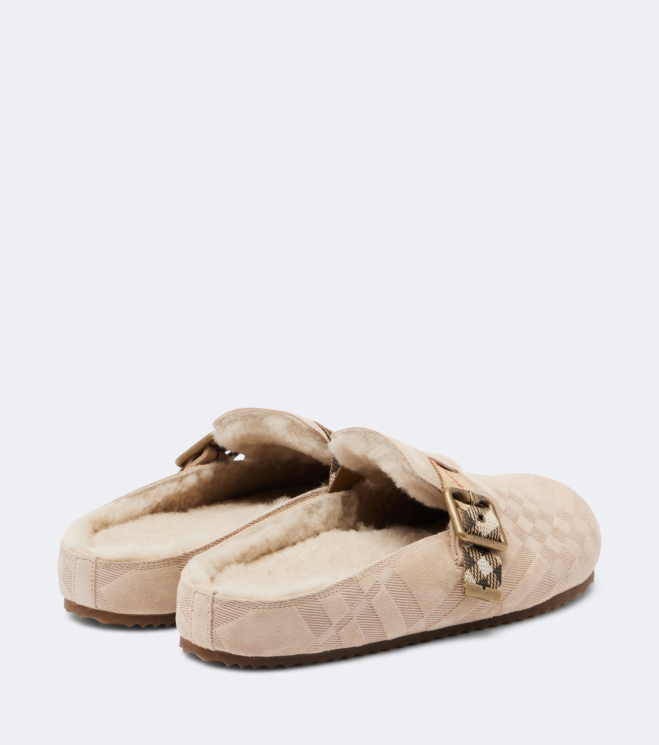 Burberry Burberry Urchin shearling-lined suede clogs