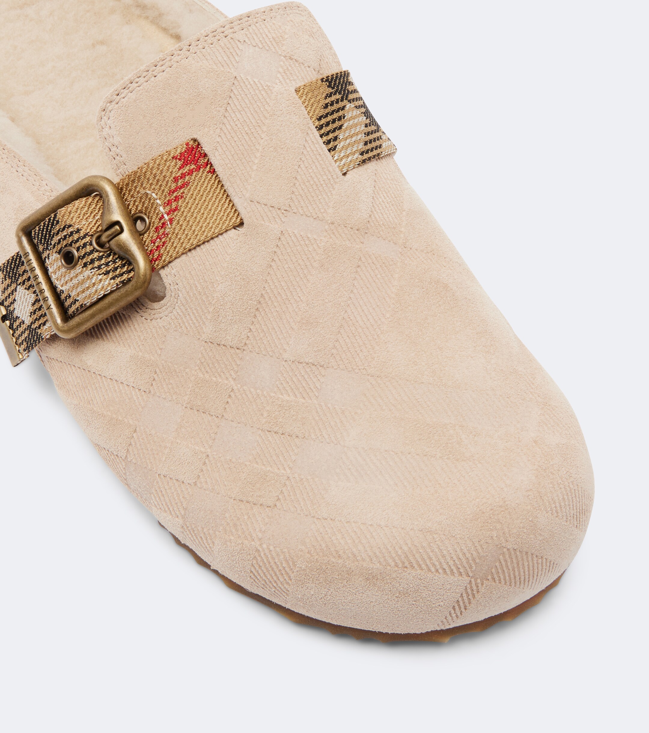 Burberry Burberry Urchin shearling-lined suede clogs
