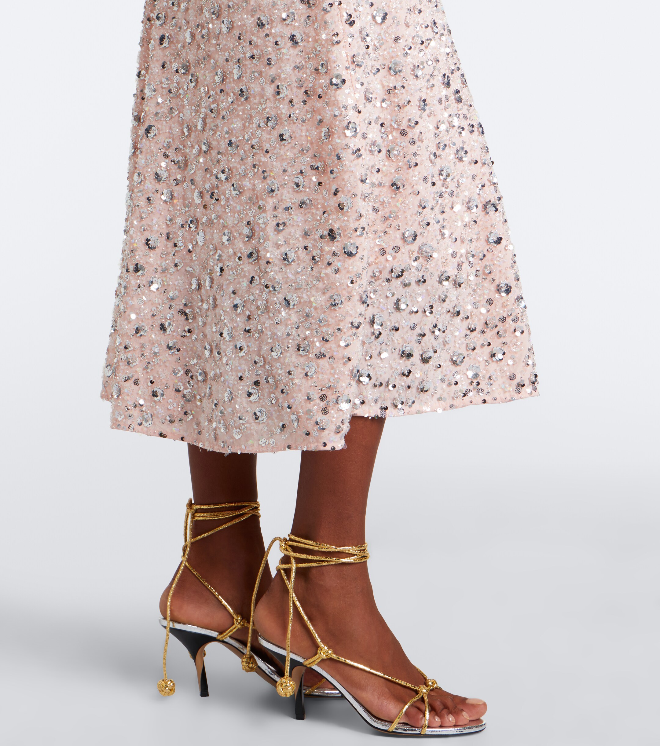 Rabanne Rabanne Sequined midi dress