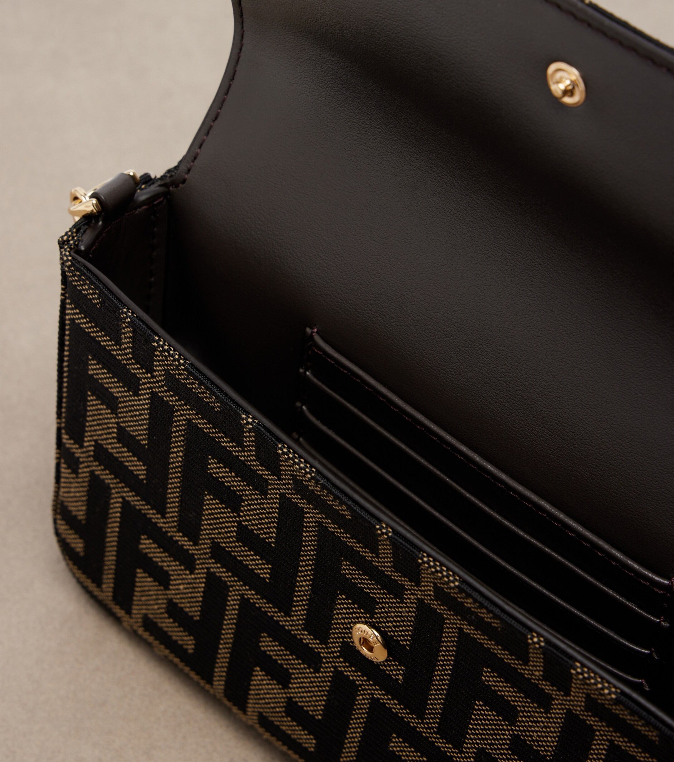 Fendi Tube FF Zucca jacquard wallet on chain