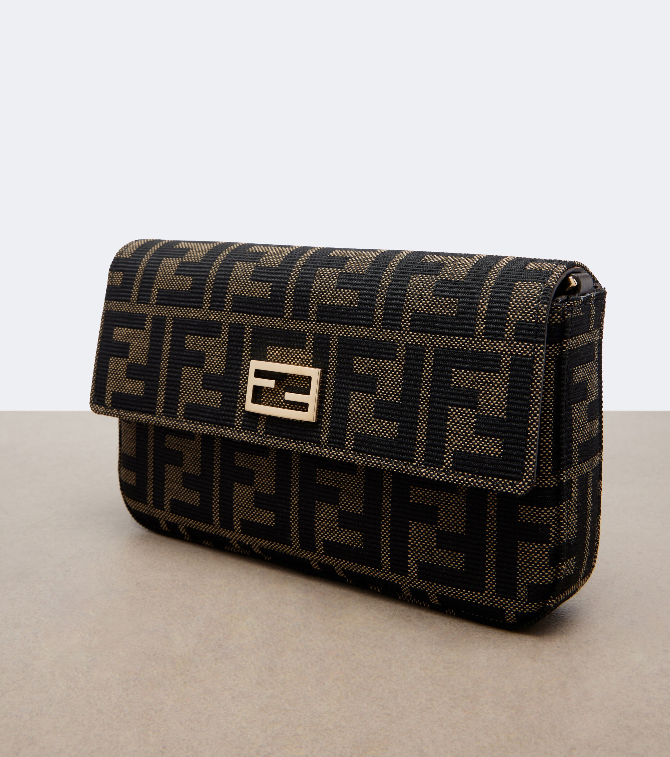 Fendi Tube FF Zucca jacquard wallet on chain