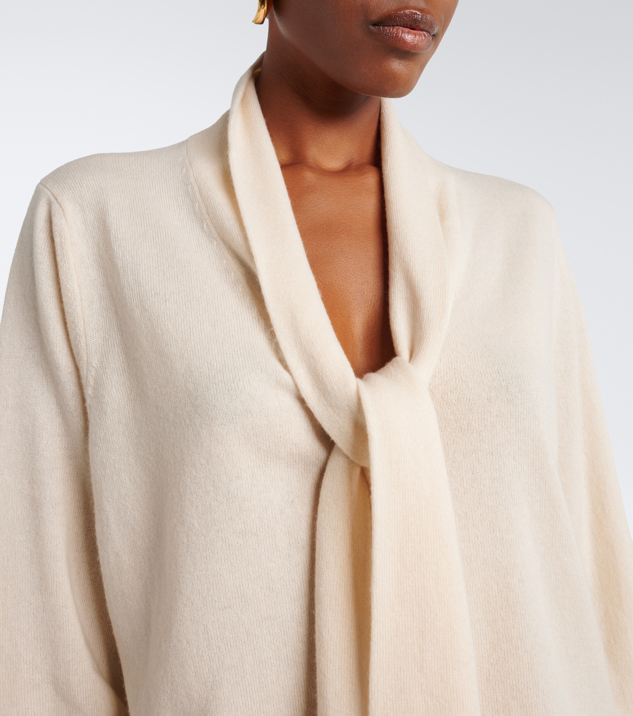 Jardin des Orangers Jardin des Orangers Tie-neck wool and cashmere sweater