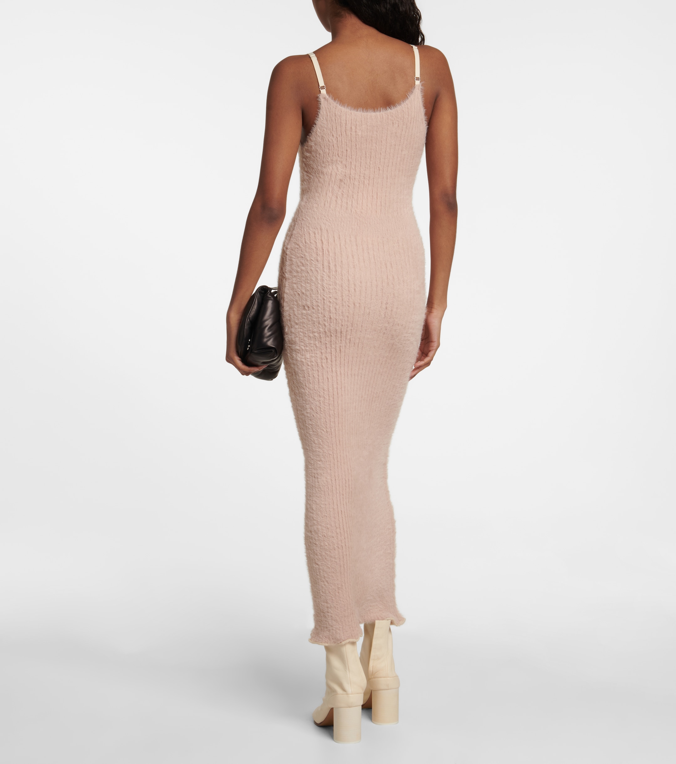 MM6 Maison Margiela Ribbed-knit midi dress thumbnail