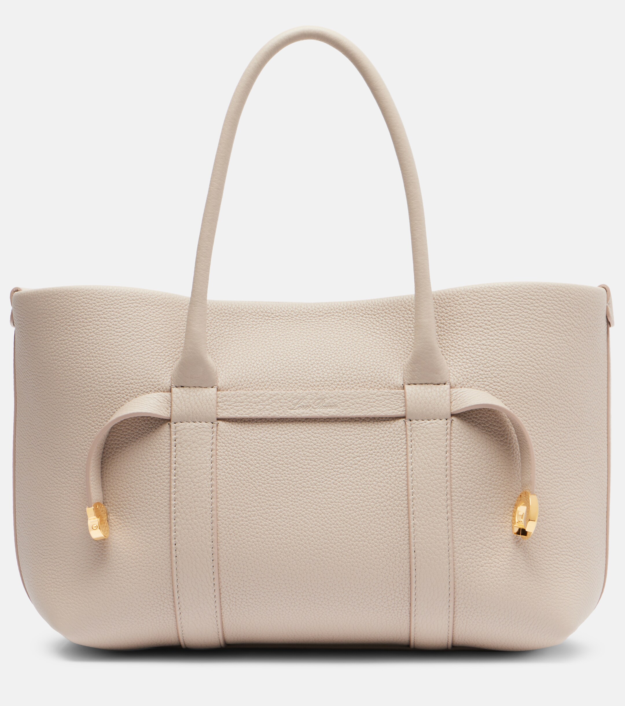 Loro Piana Ghiera Small leather tote bag