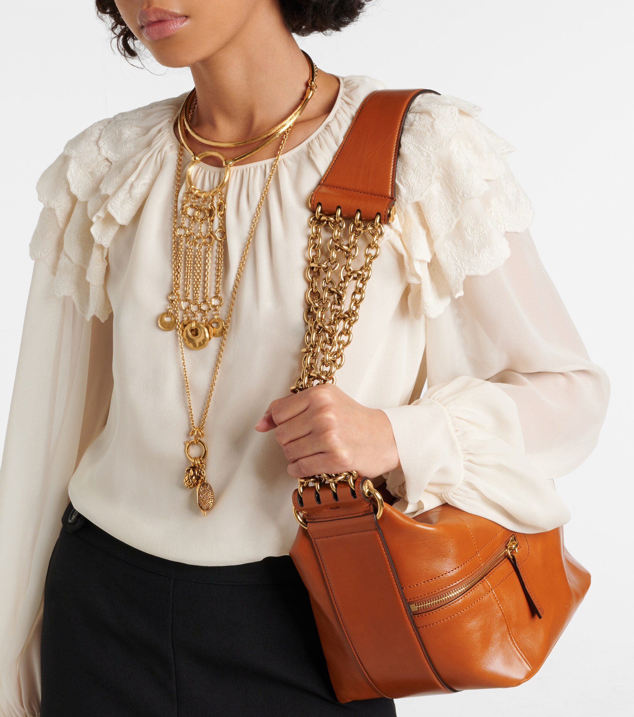 Chloé Camera Chain leather shoulder bag