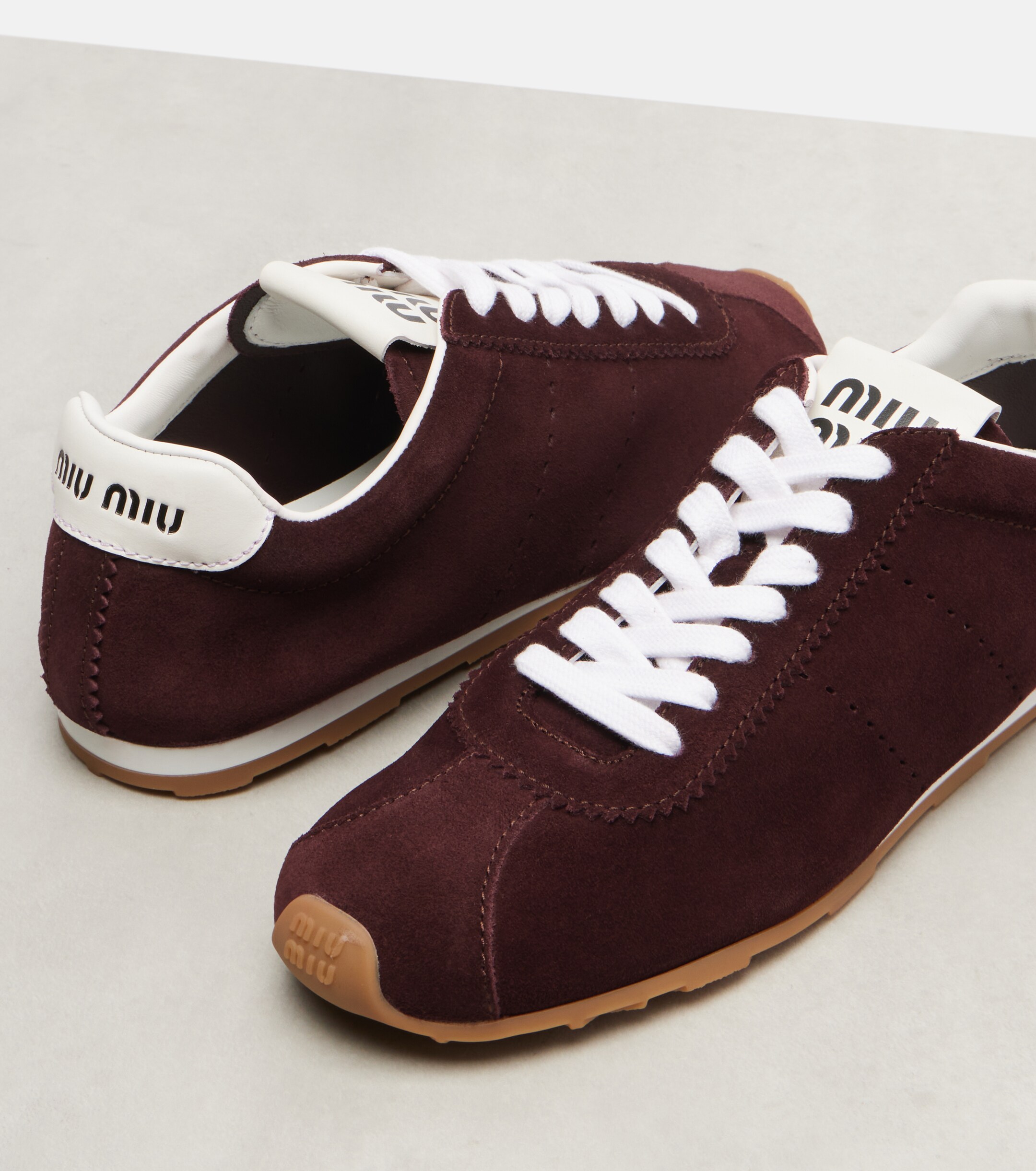 Miu Miu Plume suede sneakers