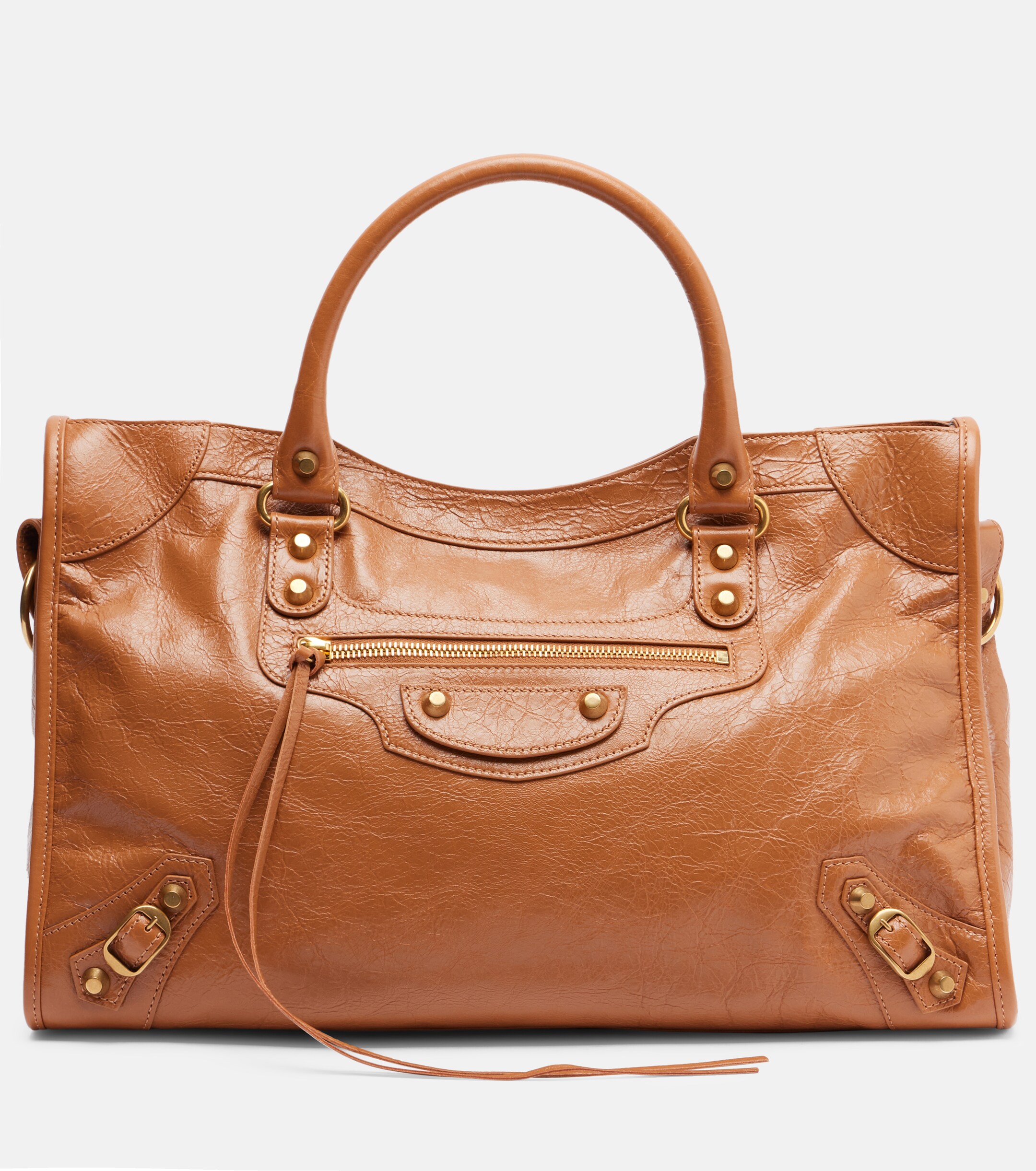 Balenciaga Le City Medium leather top-handle bag