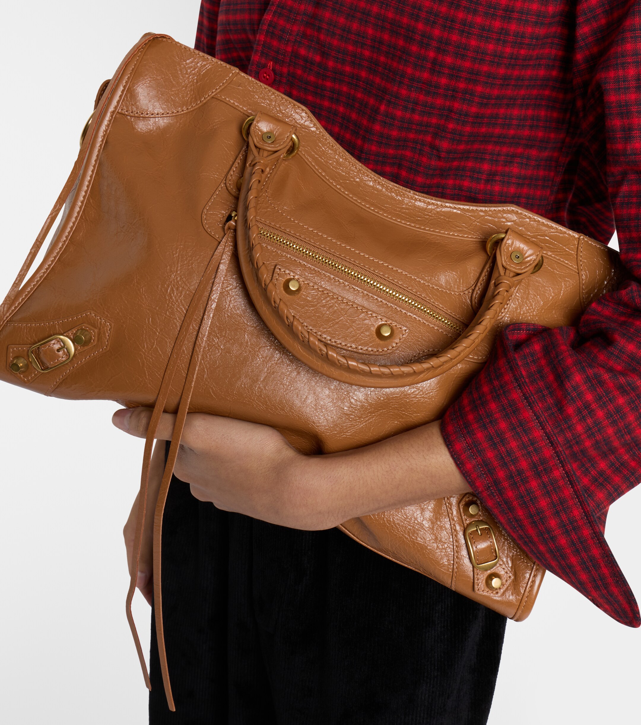 Balenciaga Le City Medium leather top-handle bag