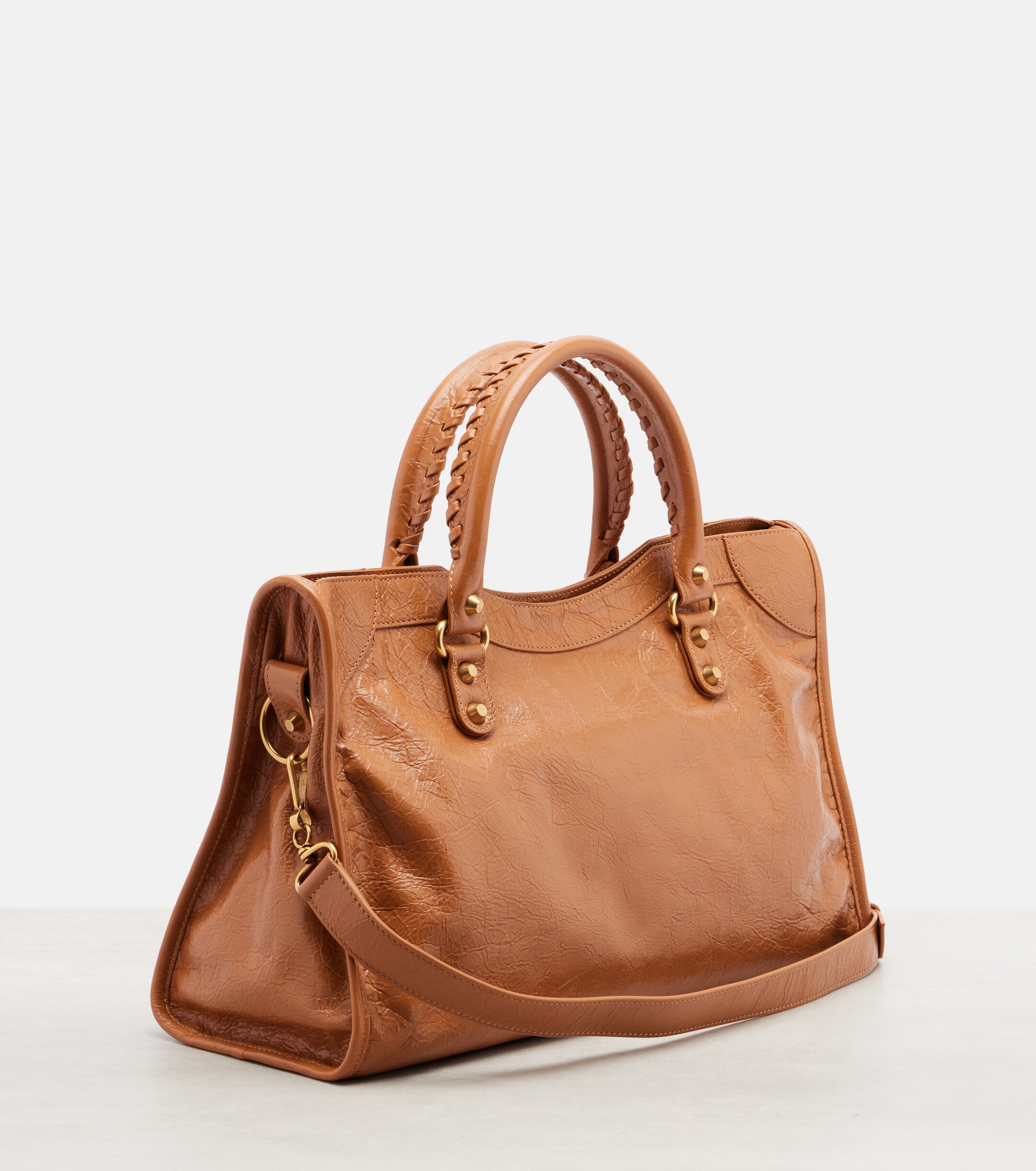 Balenciaga Le City Medium leather top-handle bag