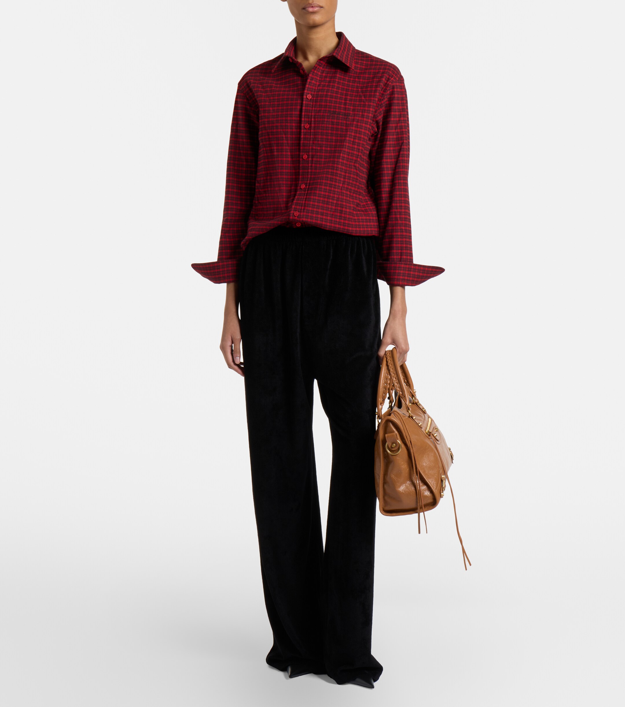 Balenciaga Le City Medium leather top-handle bag