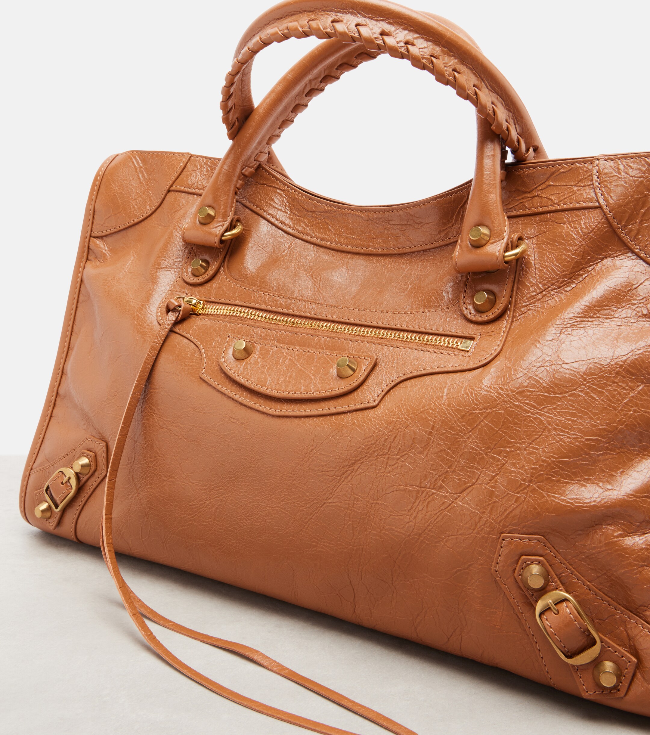 Balenciaga Le City Medium leather top-handle bag