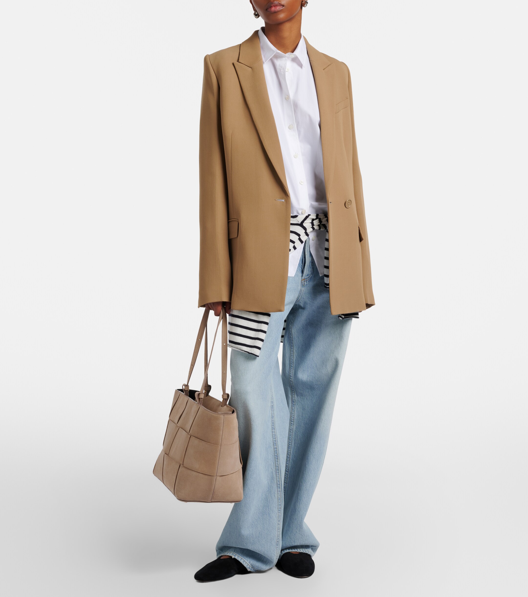 DeMellier Florence Large suede tote bag thumbnail