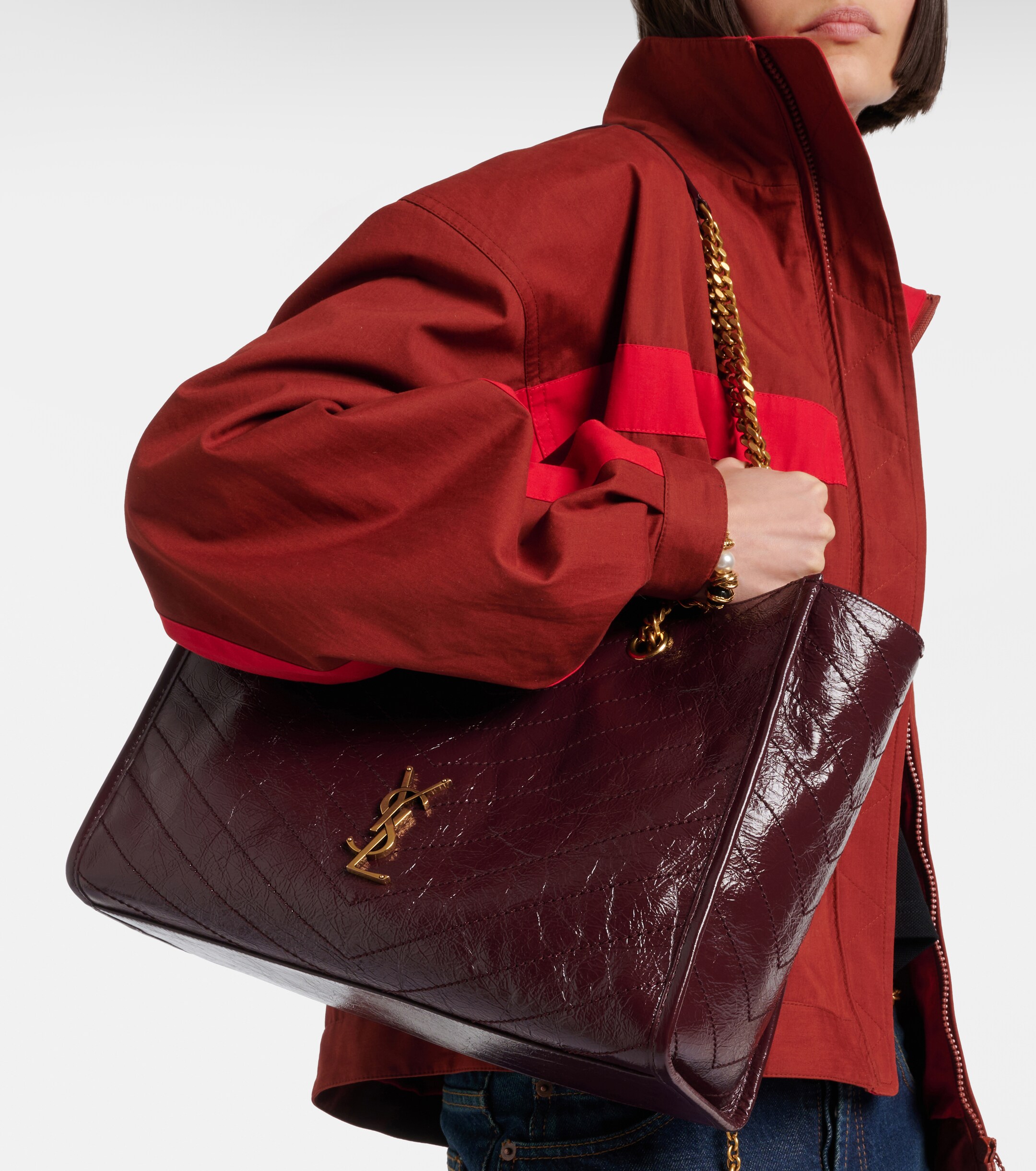 Saint Laurent Niki Large leather shopper
