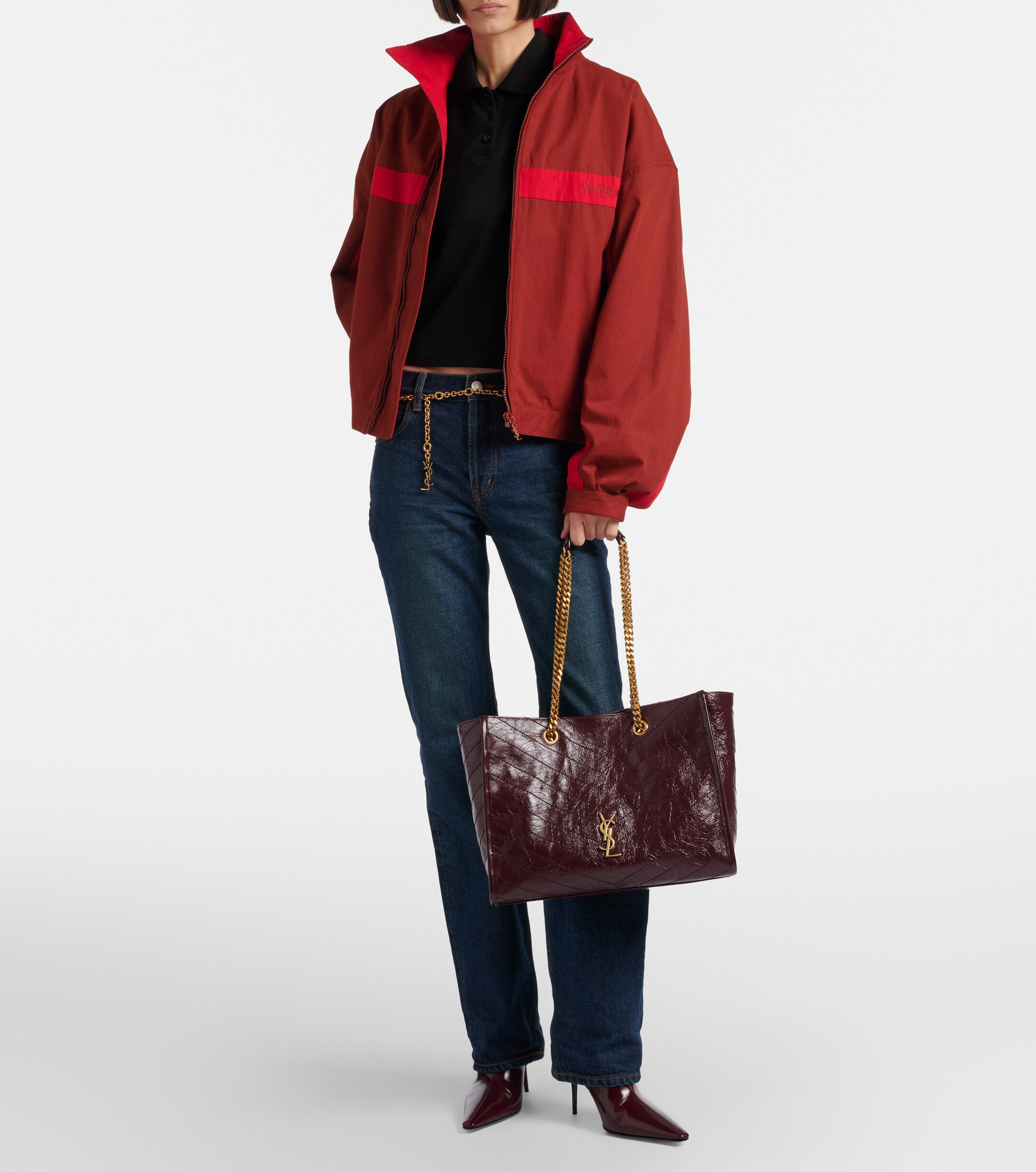 Saint Laurent Niki Large leather shopper