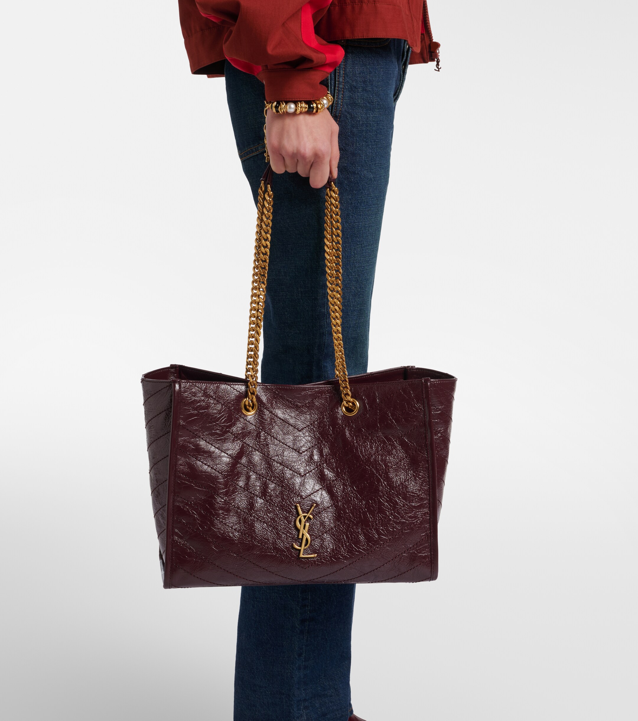 Saint Laurent Niki Large leather shopper