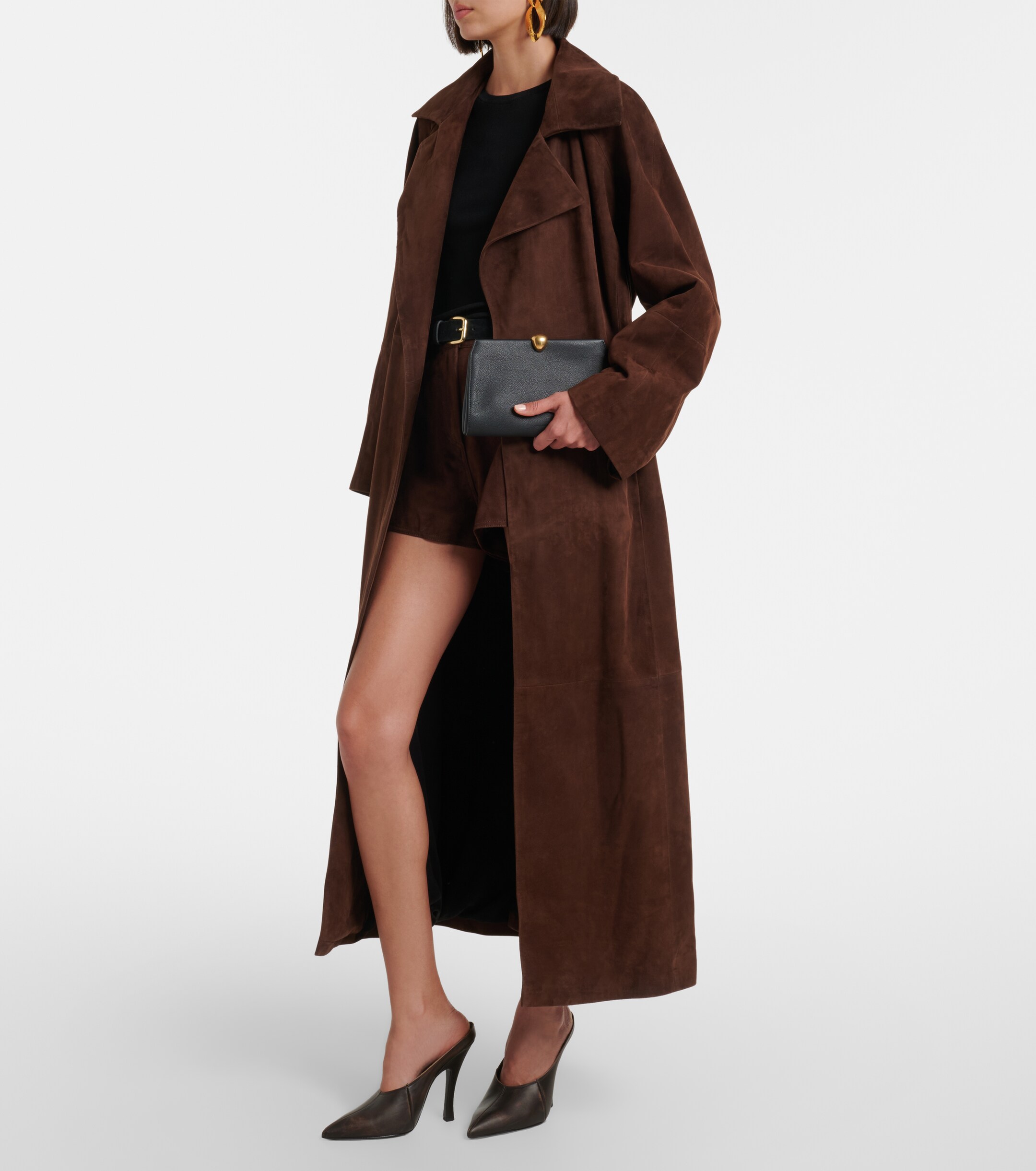 NOUR HAMMOUR Lou leather clutch