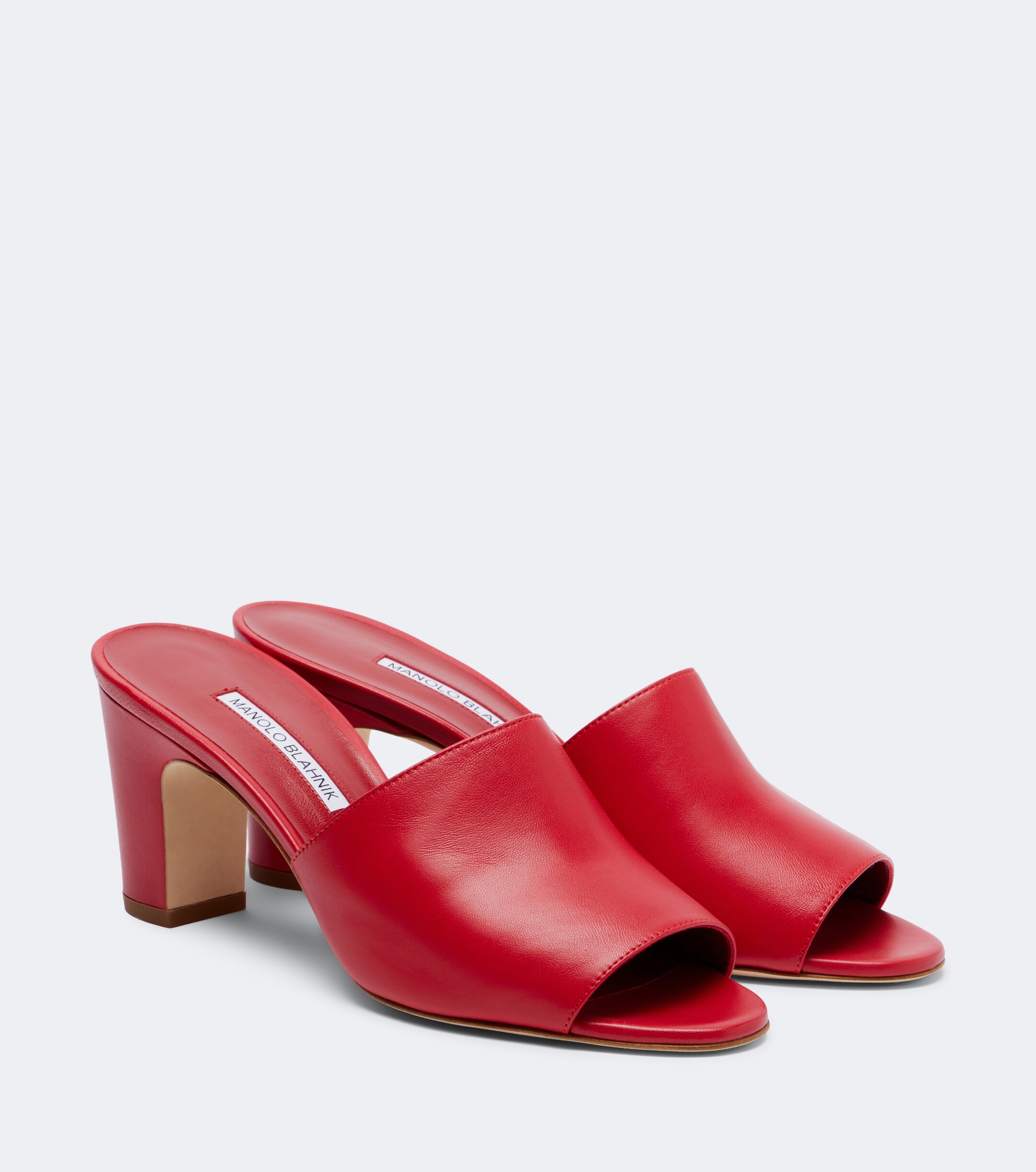 MANOLO BLAHNIK Manolo Blahnik Rapalla leather mules