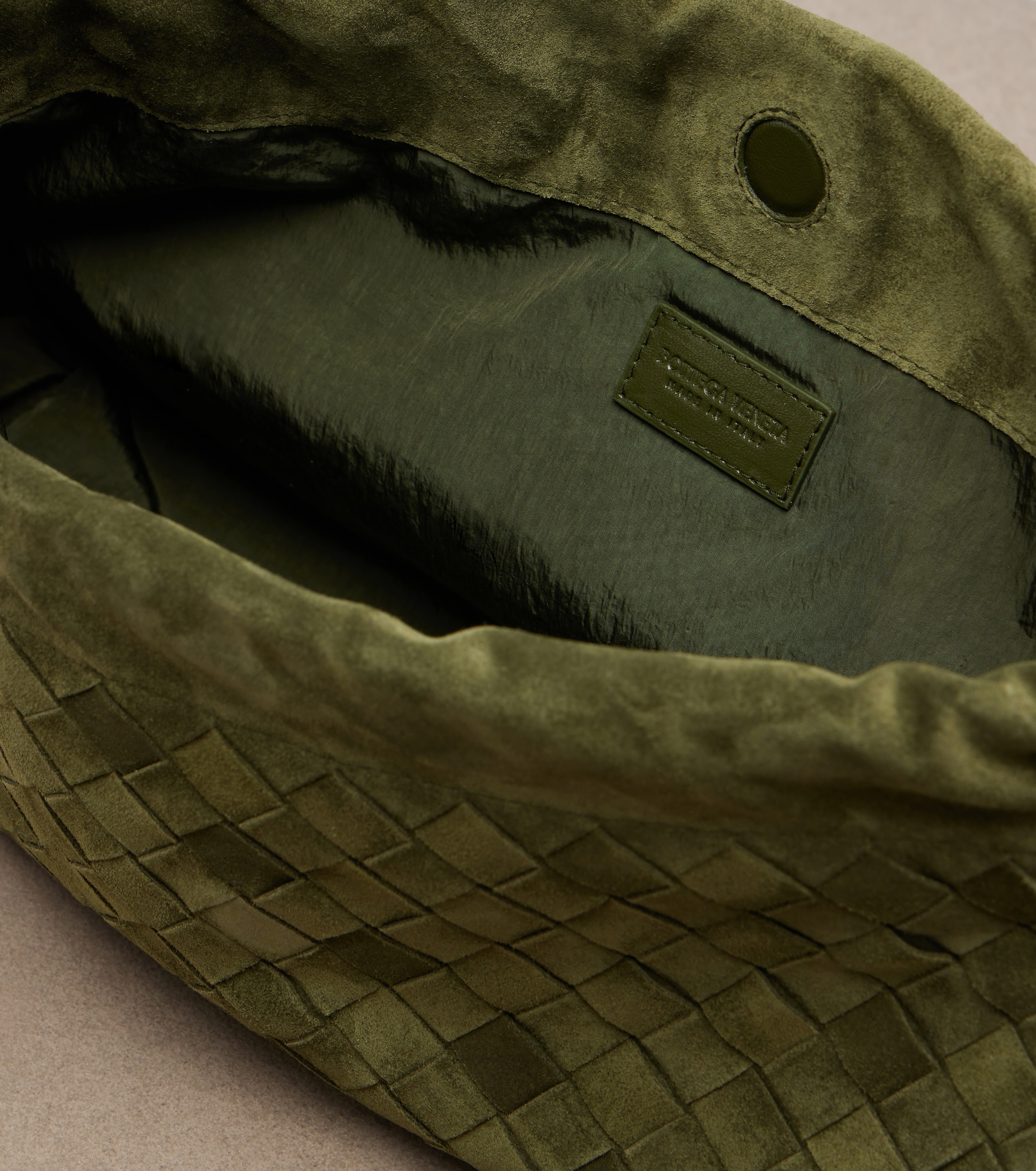 Bottega Veneta Giorno Intrecciato suede crossbody bag