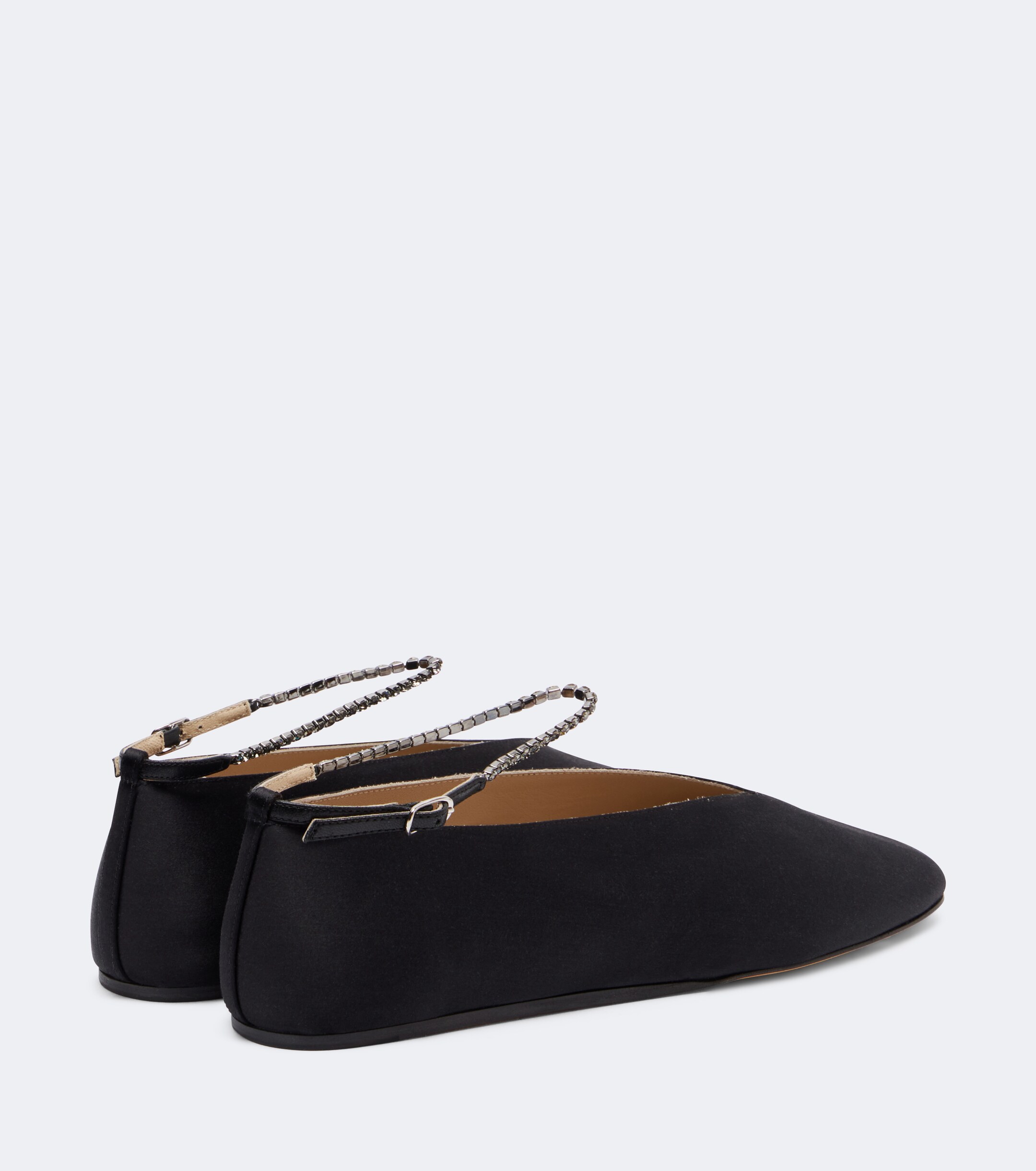 LE MONDE BERYL Le Monde Béryl Olympia embellished satin ballet flats