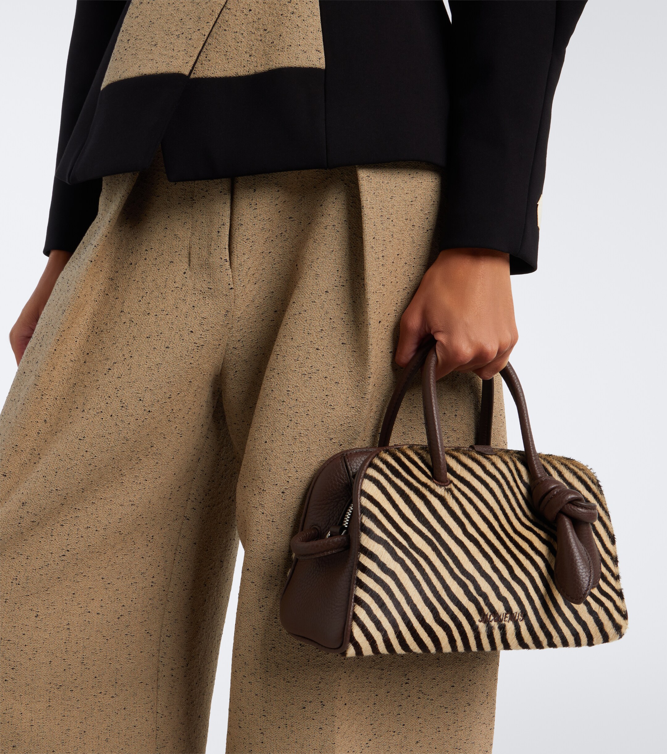 Jacquemus Jacquemus Turismo Small calf hair bowling bag