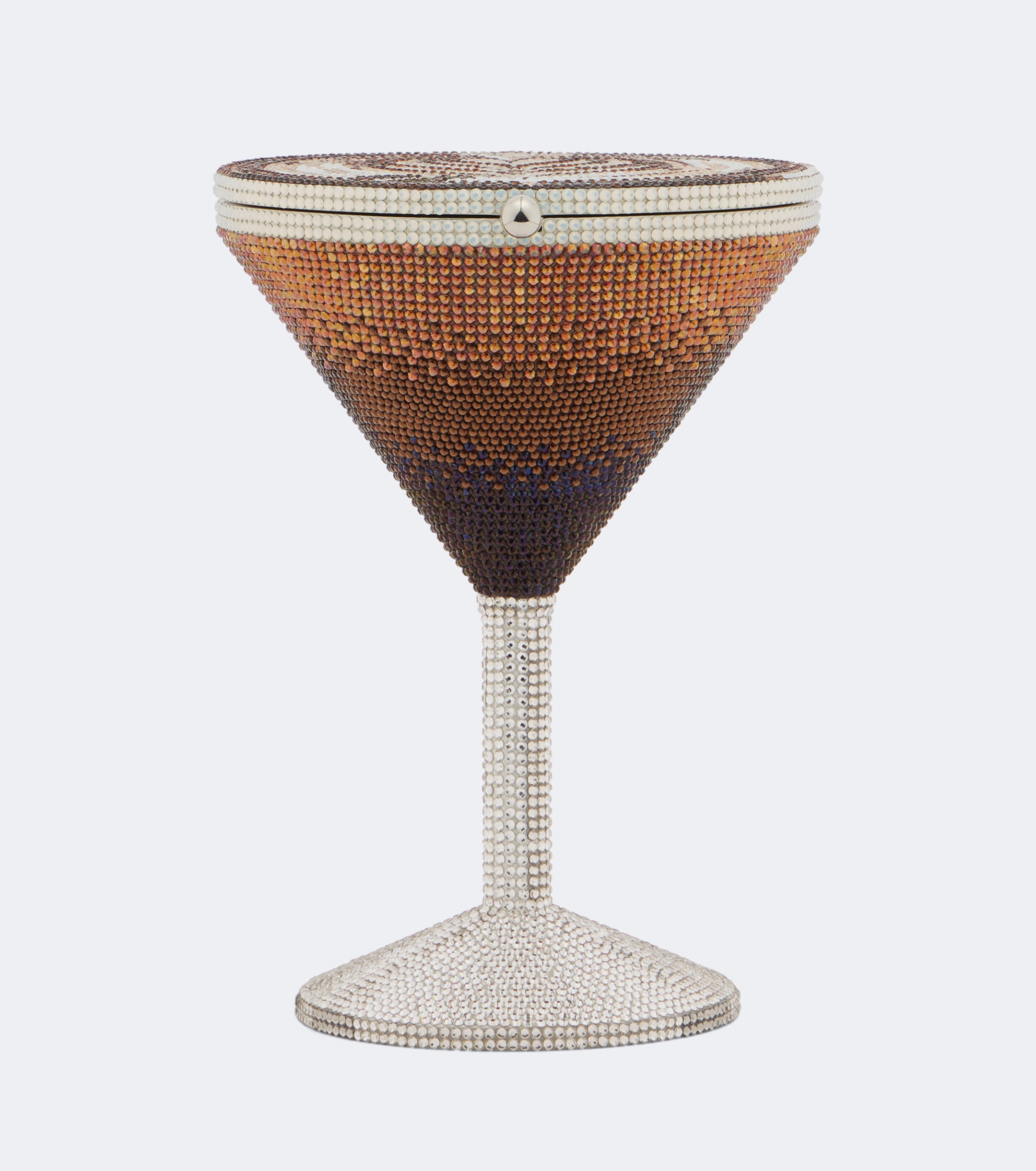 Judith Leiber Couture Judith Leiber Couture Martini Espresso crystal-embellished clutch