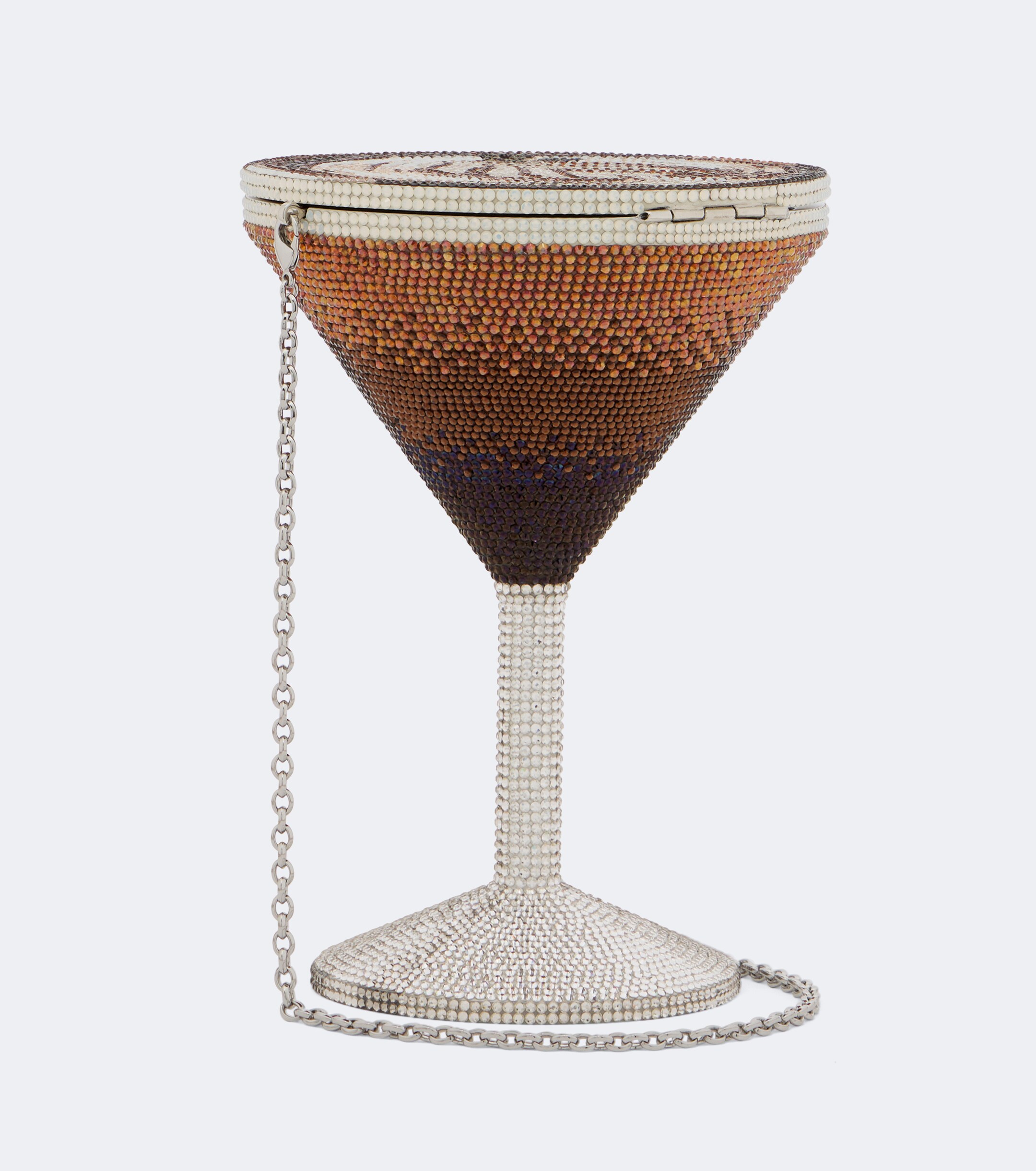 Judith Leiber Couture Judith Leiber Couture Martini Espresso crystal-embellished clutch