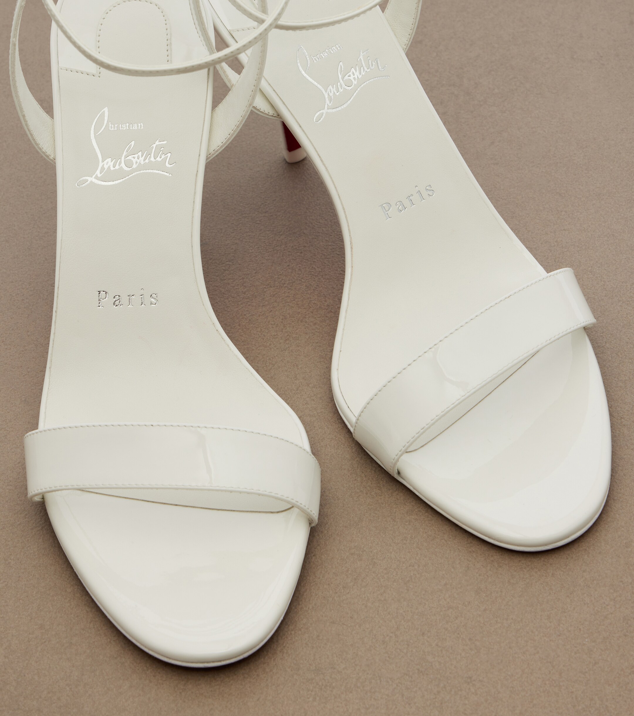 CHRISTIAN LOUBOUTIN Christian Louboutin Miss Z leather slingback sandals